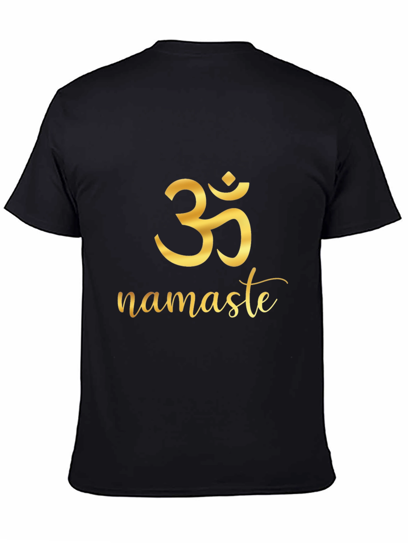 Om Namaste Graphic Black T-Shirt