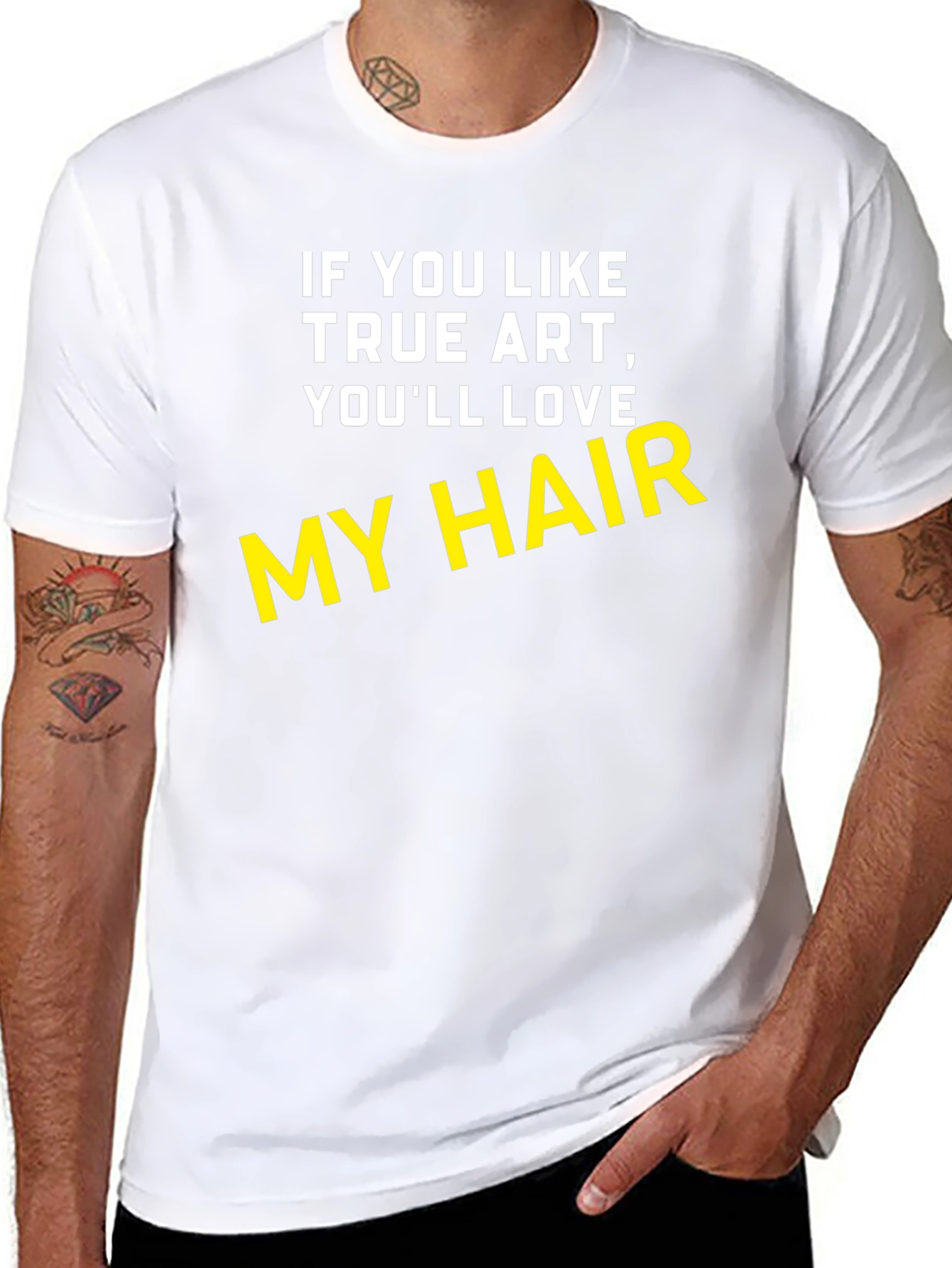 True Art My Hair Black T-Shirt