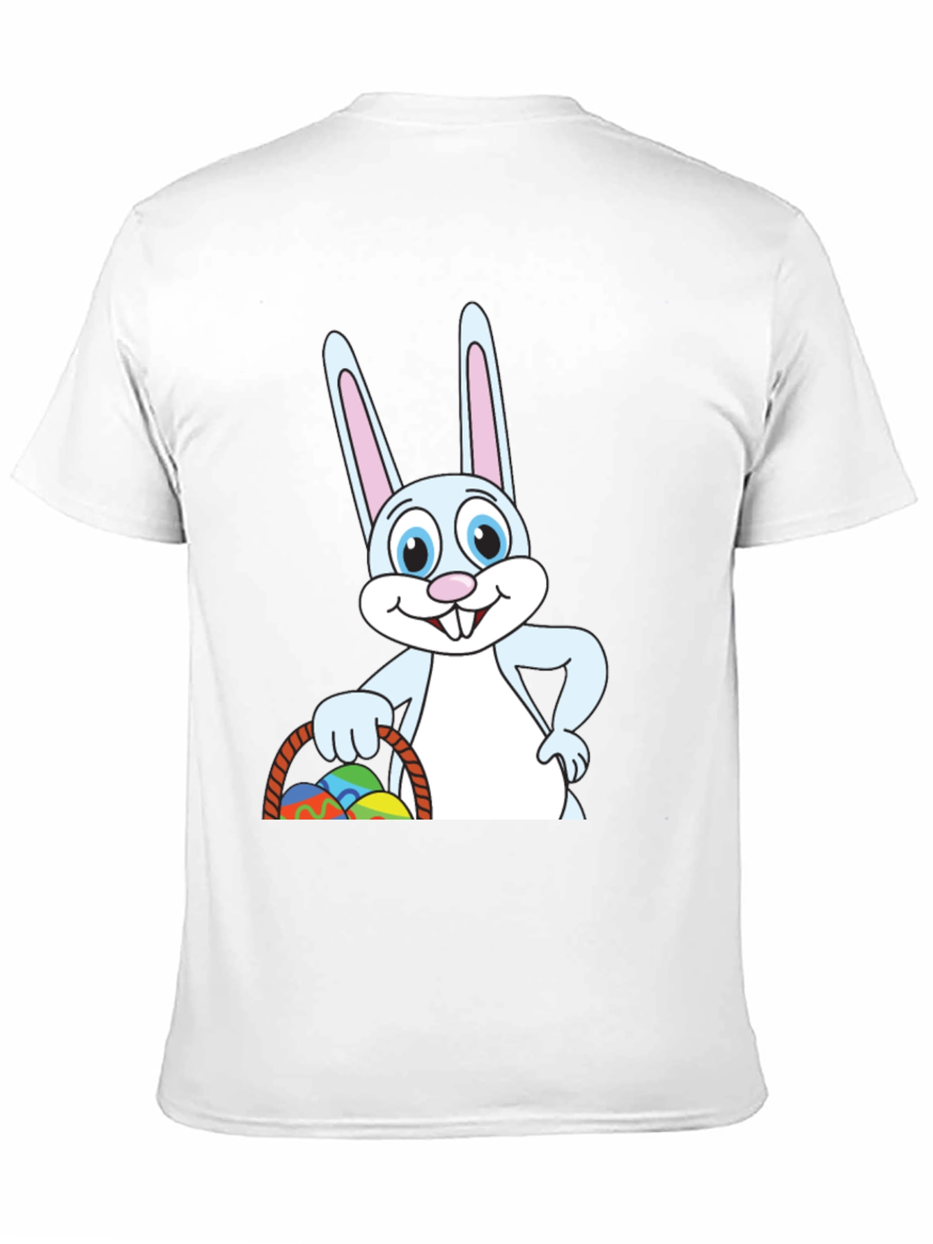 Easter Bunny T-Shirt - Cute Cartoon Rabbit Basket Eggs