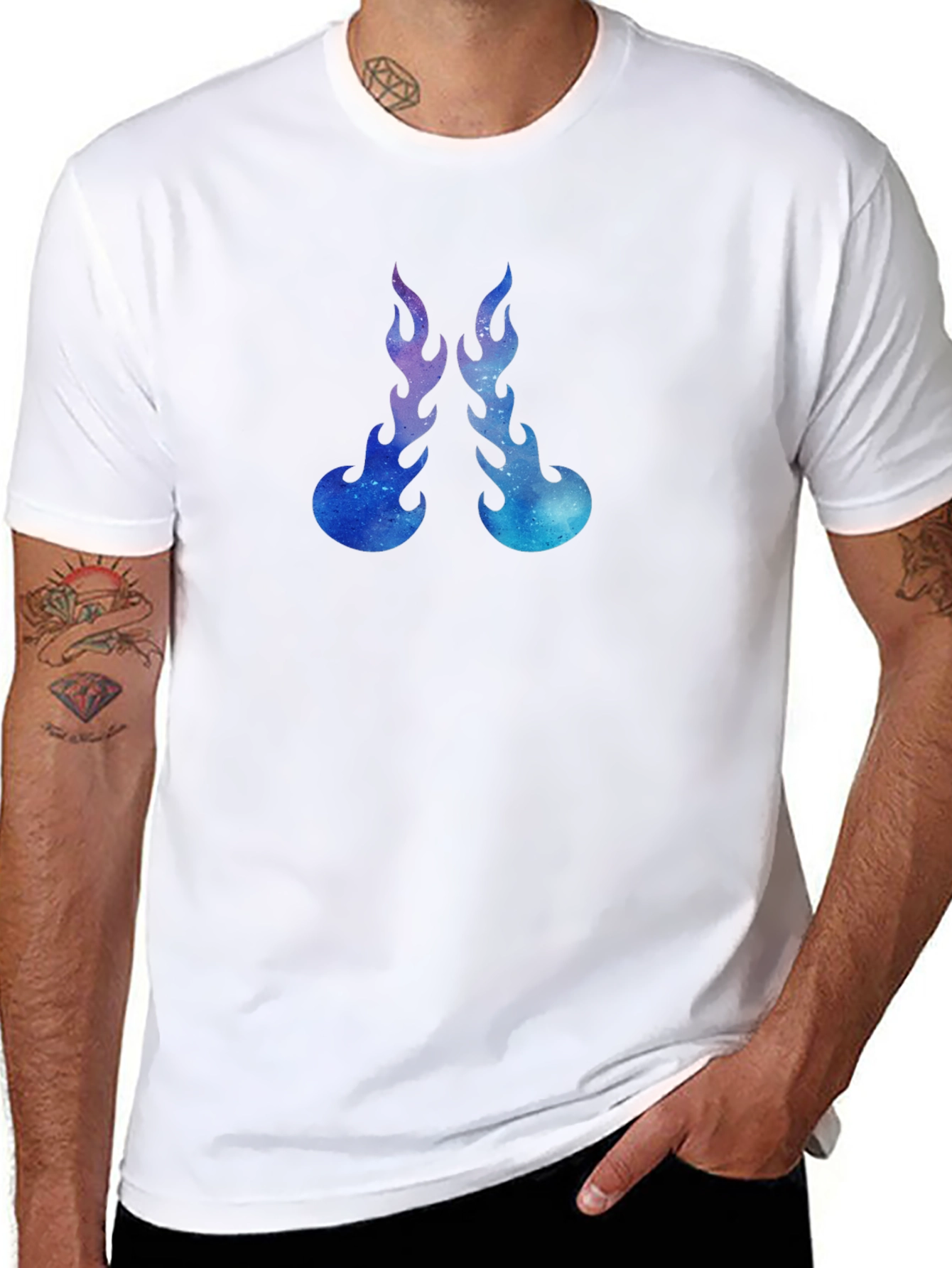 Galaxy Flame Graphic Tee