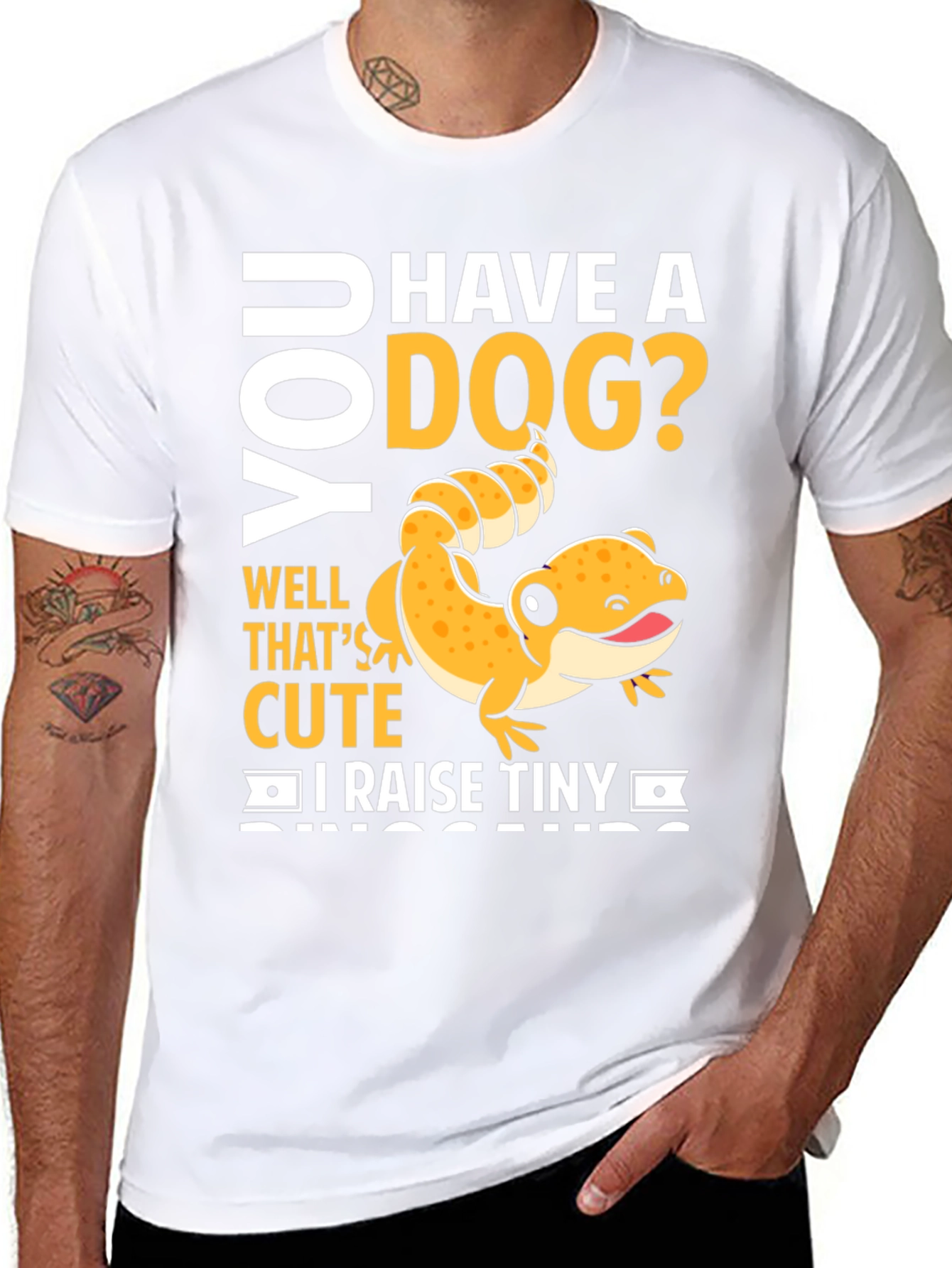Funny Reptile Lover T-Shirt - I Raise Tiny Dinosaurs!