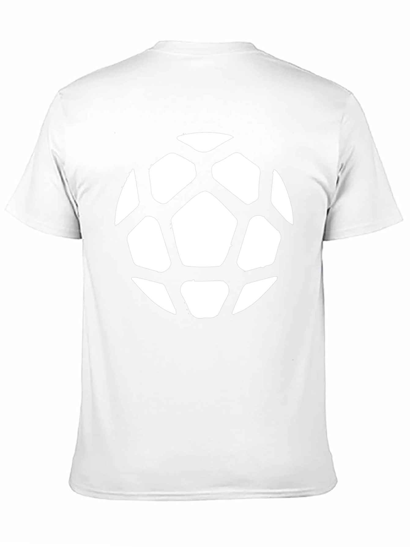 Soccer Ball Graphic Tee - Black Cotton Casual Shirt
