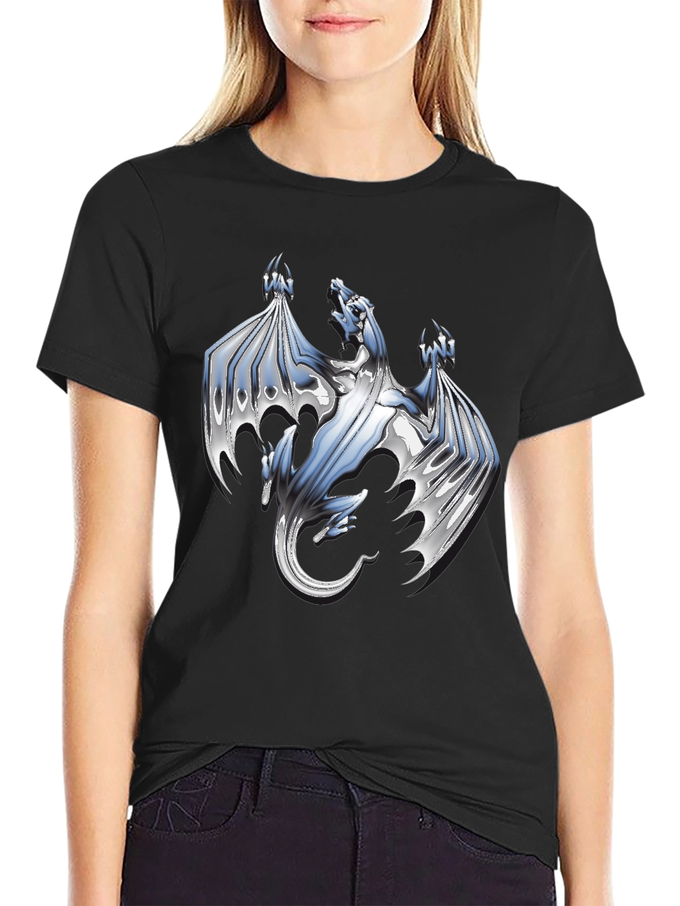 Dragon Graphic T-Shirt - Black