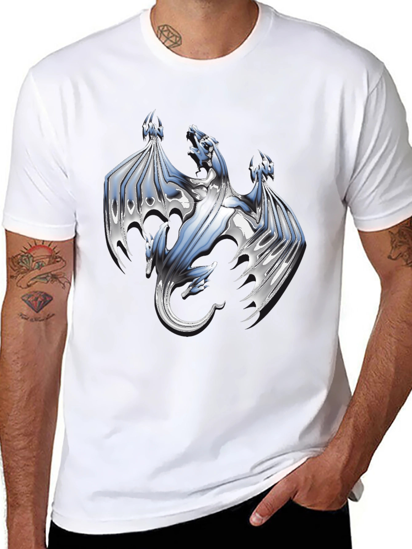 Dragon Graphic T-Shirt - Black