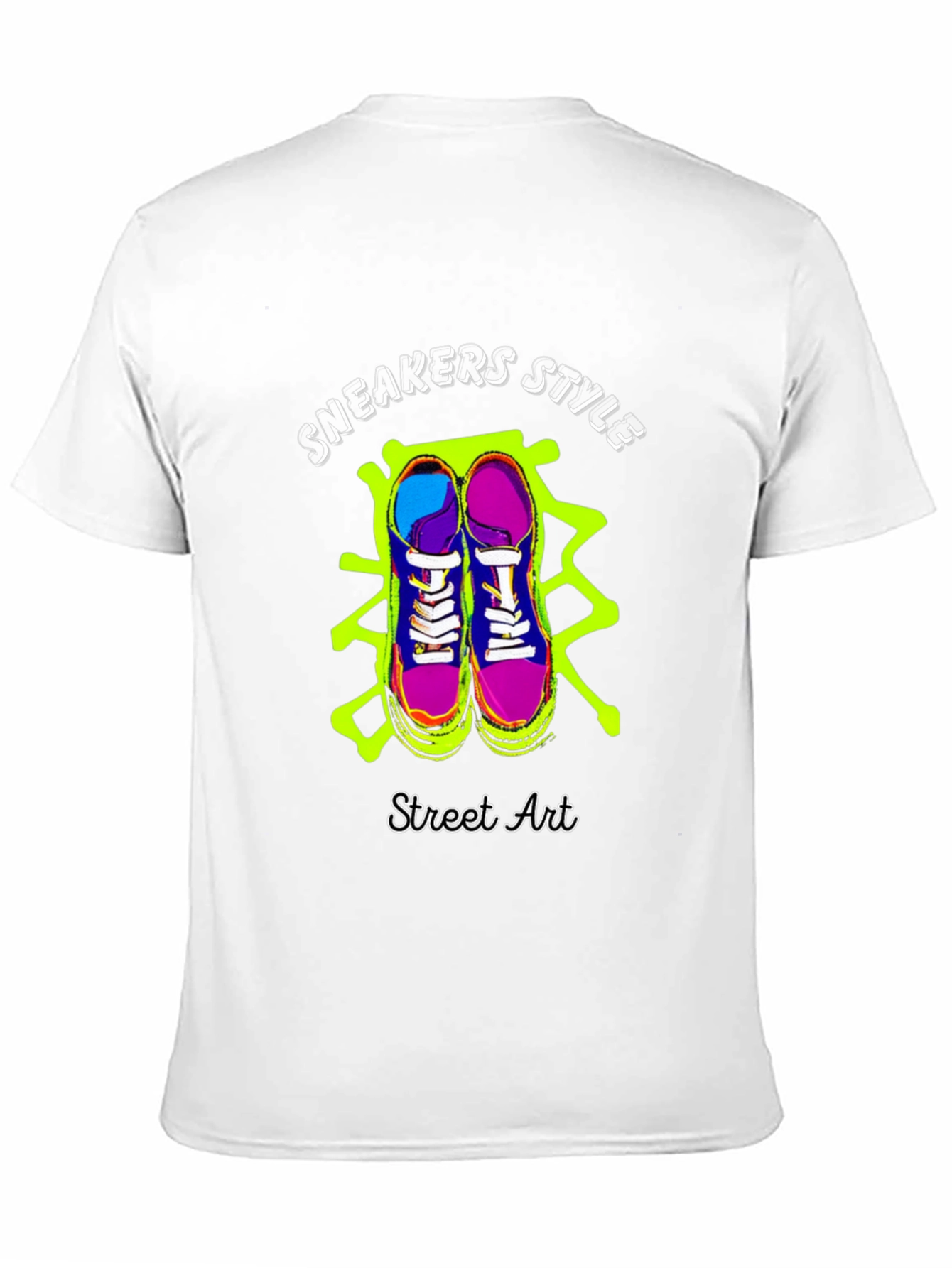 Sneakers Style Street Art Graphic Tee