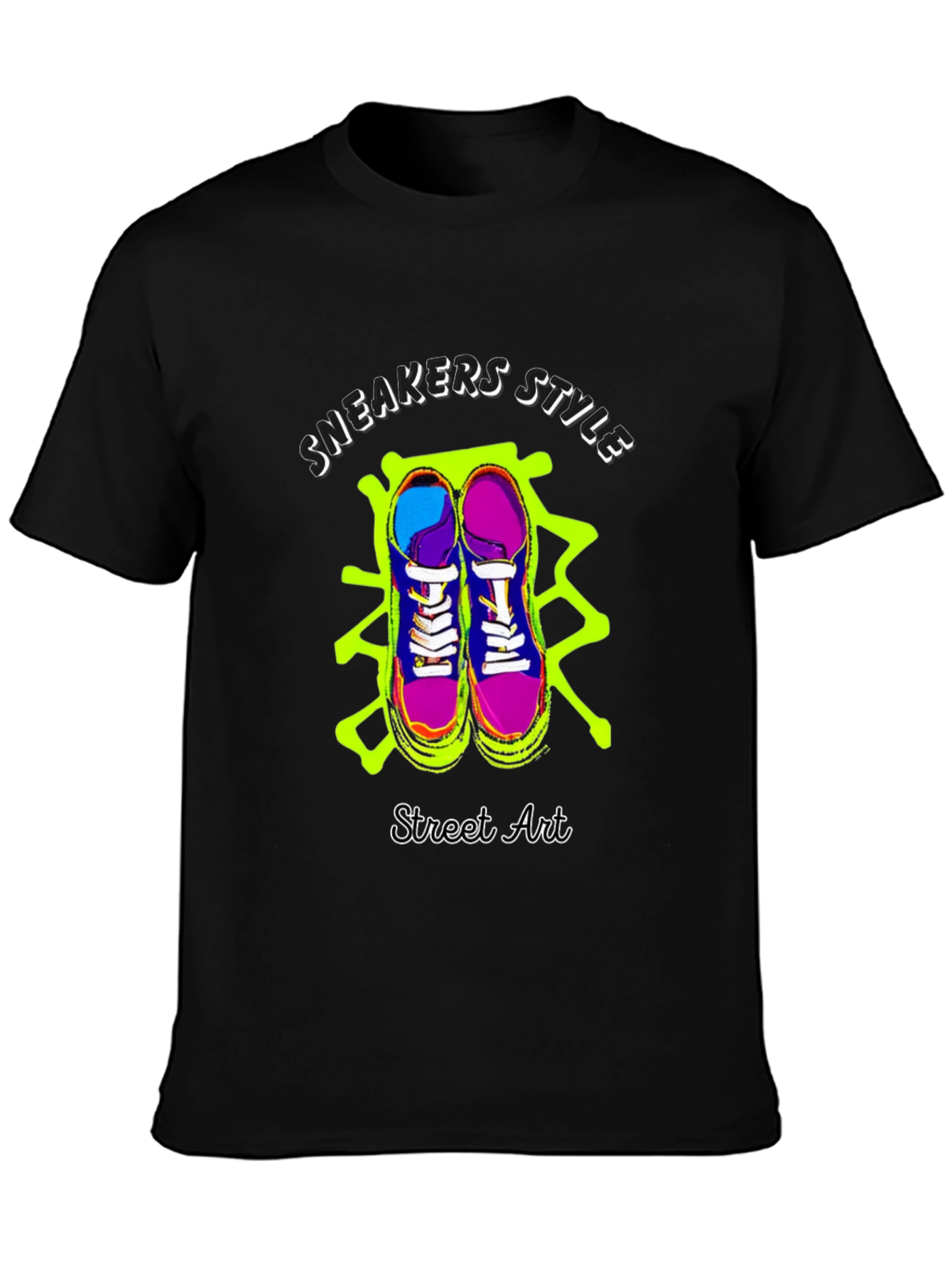 Sneakers Style Street Art Graphic Tee