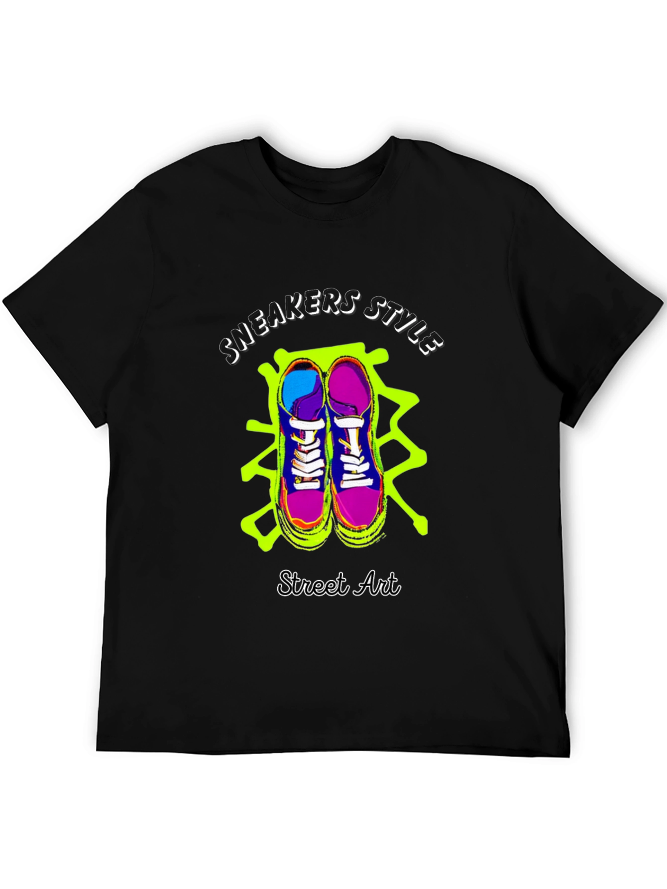 Sneakers Style Street Art Graphic Tee