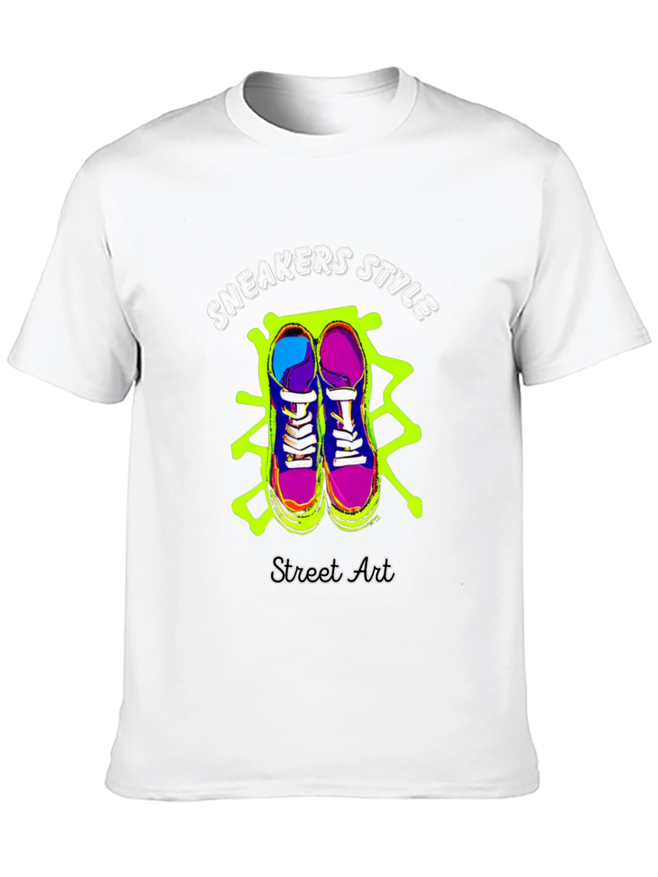 Sneakers Style Street Art Graphic Tee