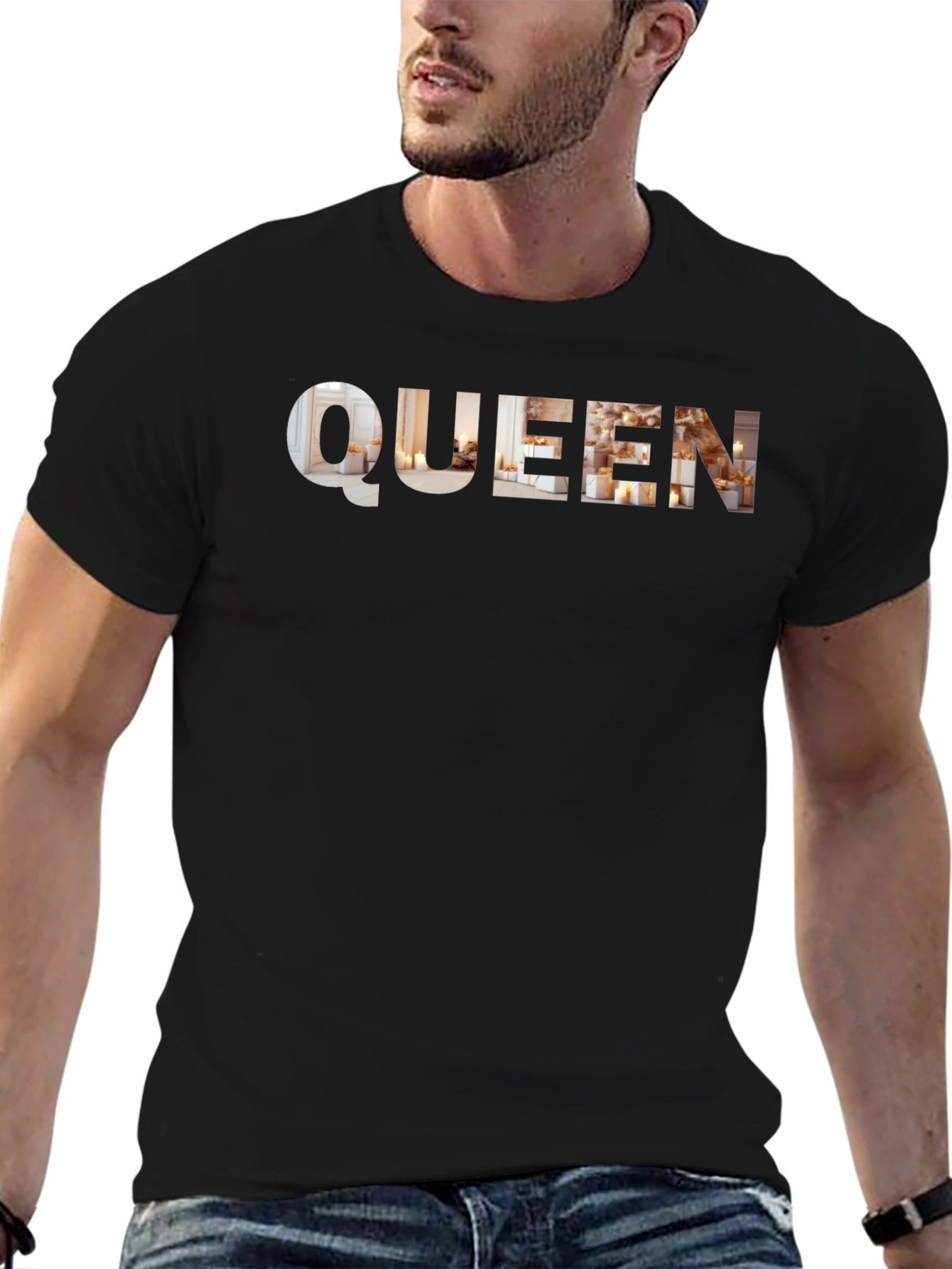 Queen Graphic Tee - Stylish Black T-Shirt