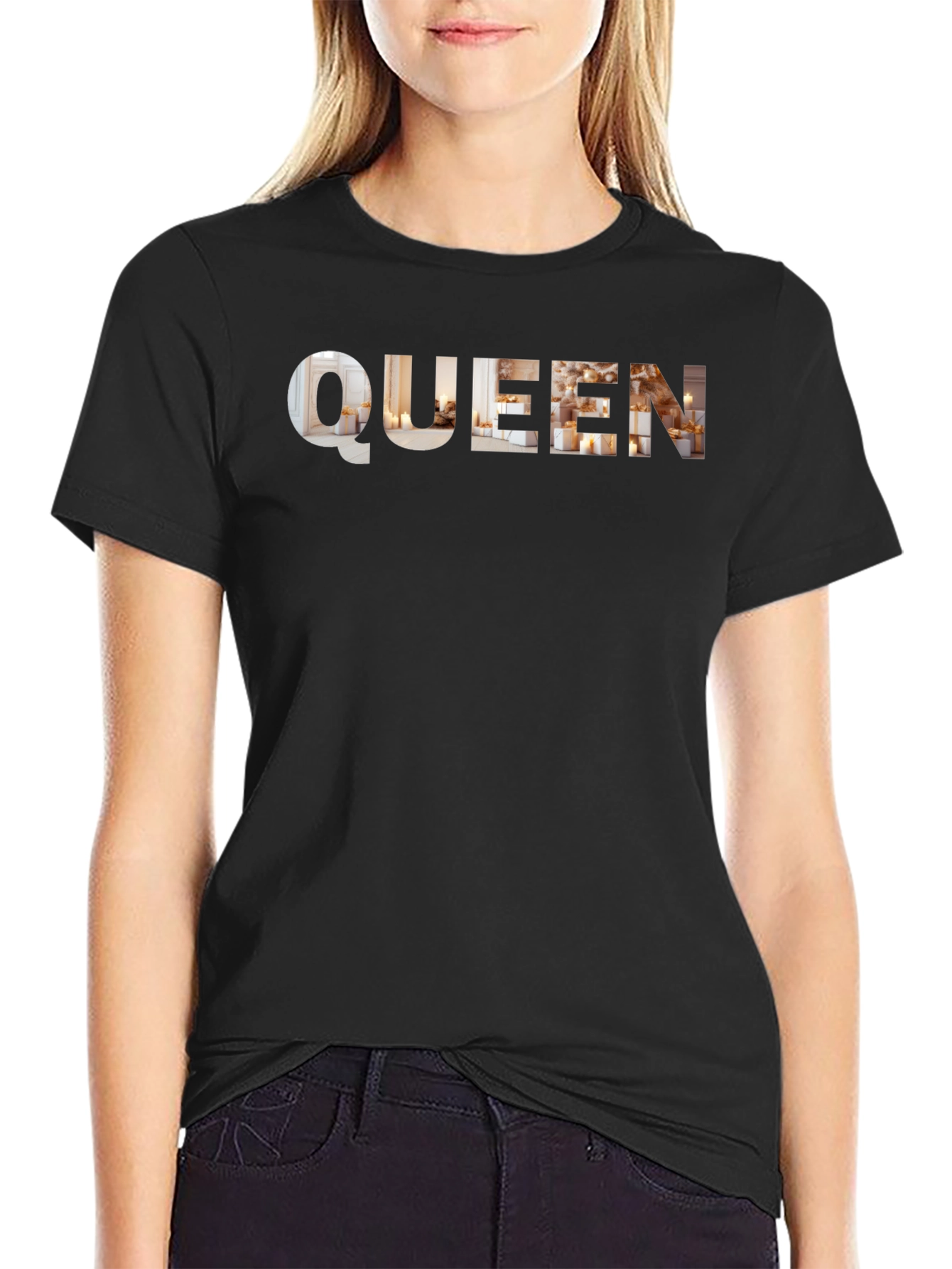 Queen Graphic Tee - Stylish Black T-Shirt