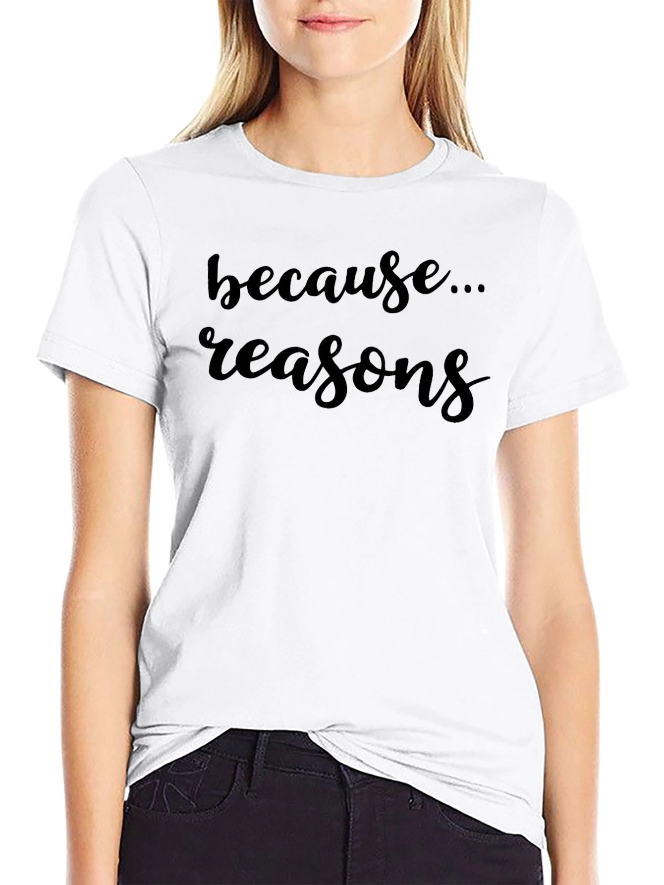 Reasons Mens Black T-Shirt - Casual & Comfortable