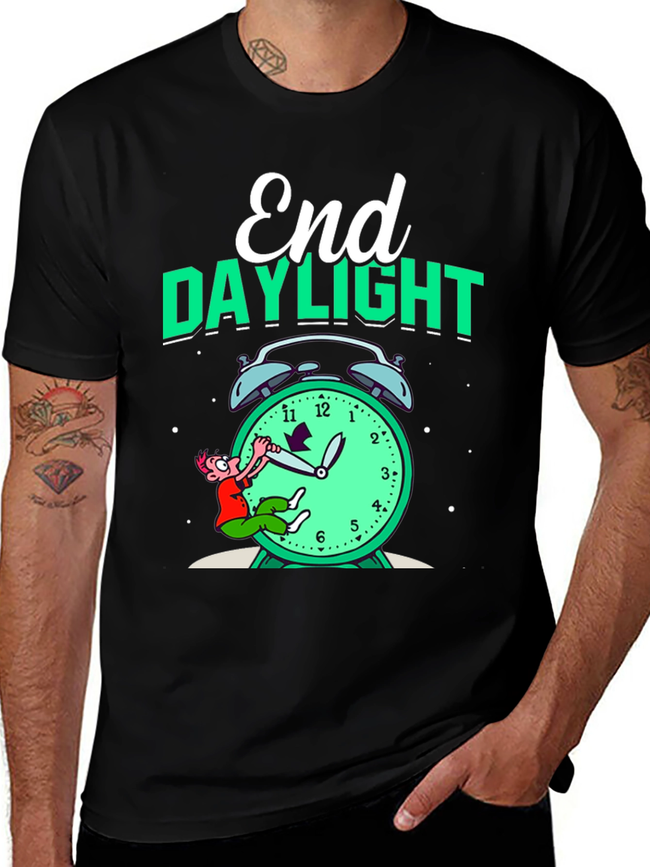 End Daylight Savings Time Graphic T-Shirt