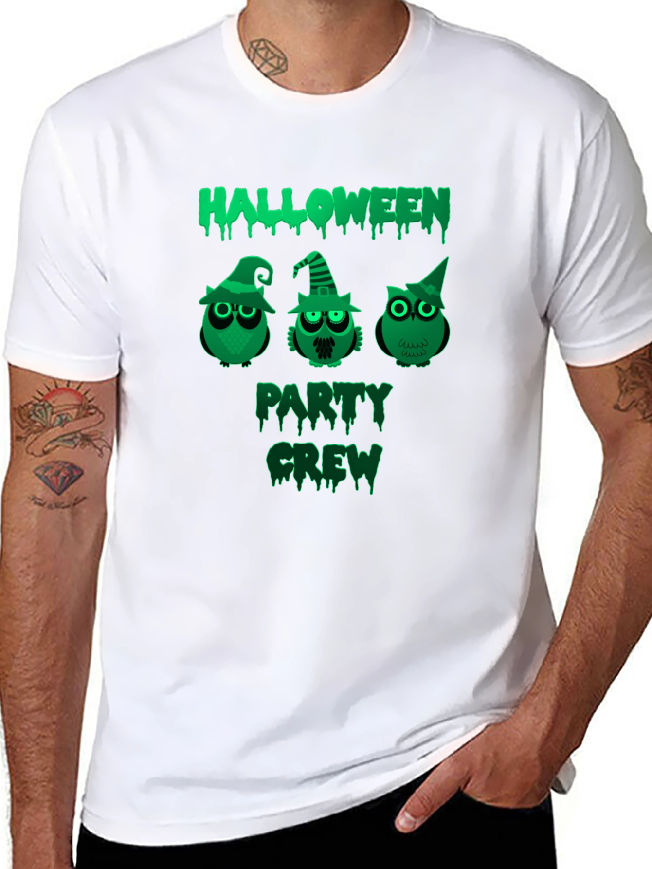 Halloween Party Crew Owl T-Shirt