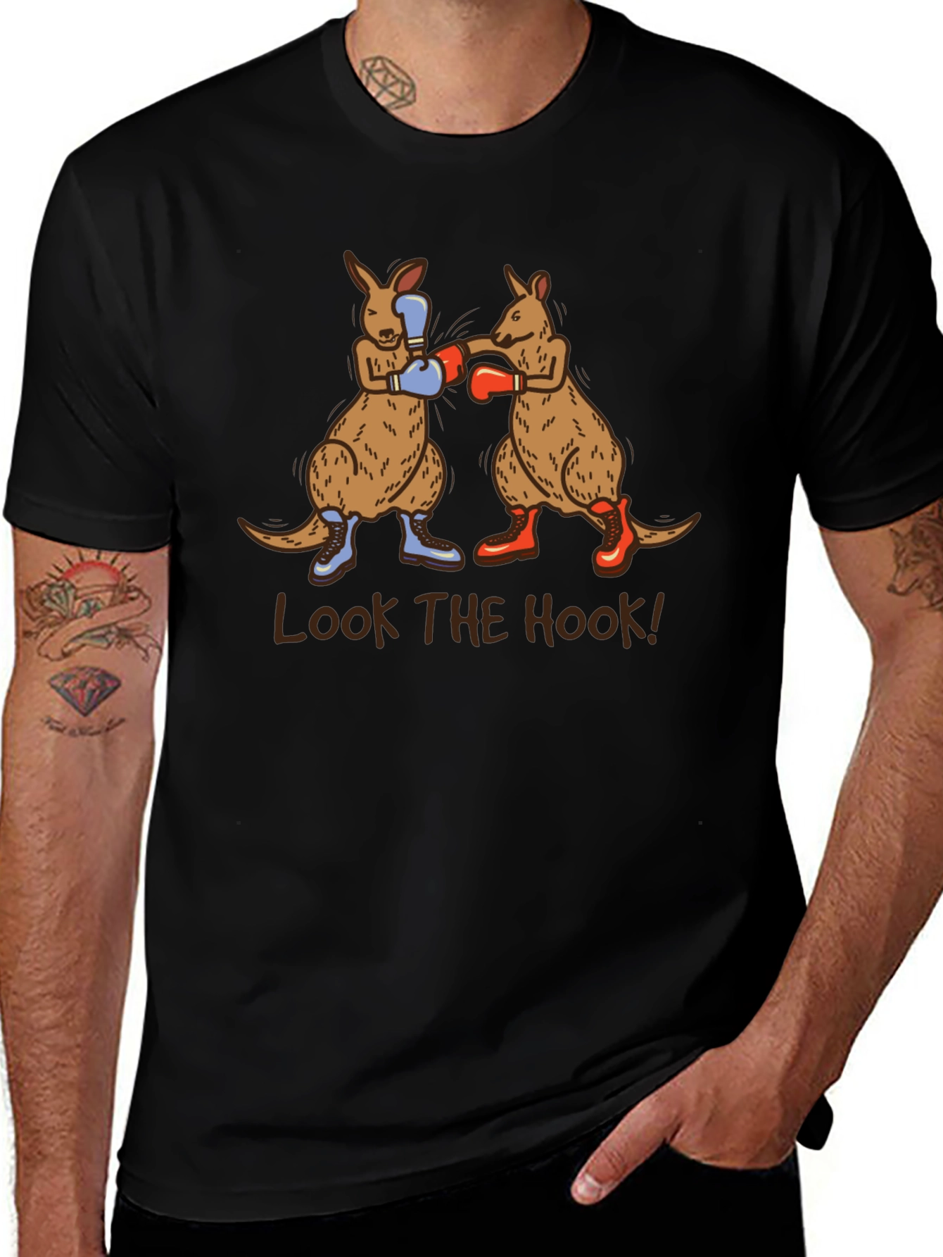 Boxing Kangaroos T-Shirt - Look the Hook!