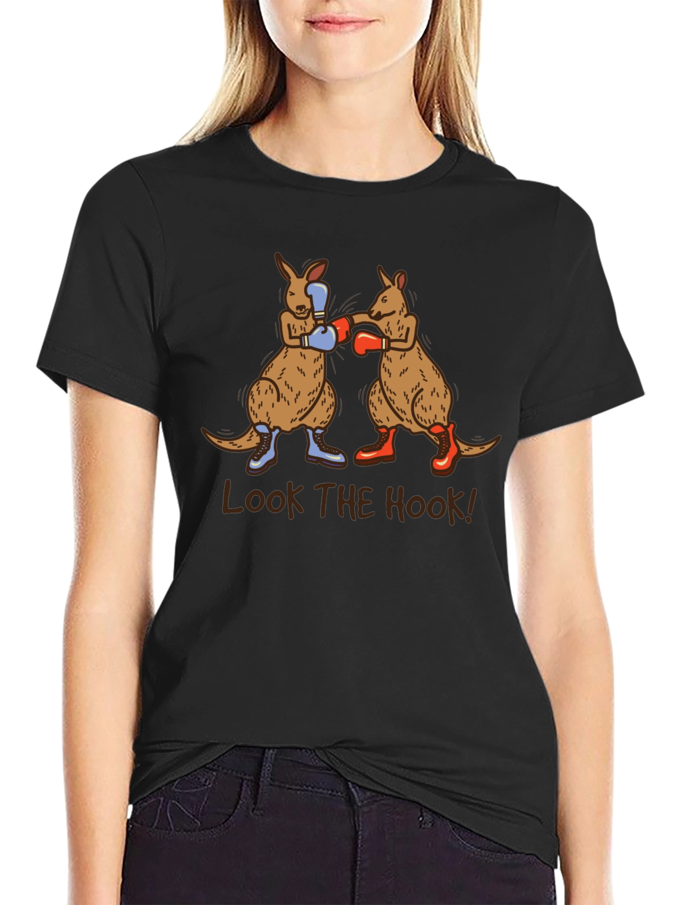 Boxing Kangaroos T-Shirt - Look the Hook!