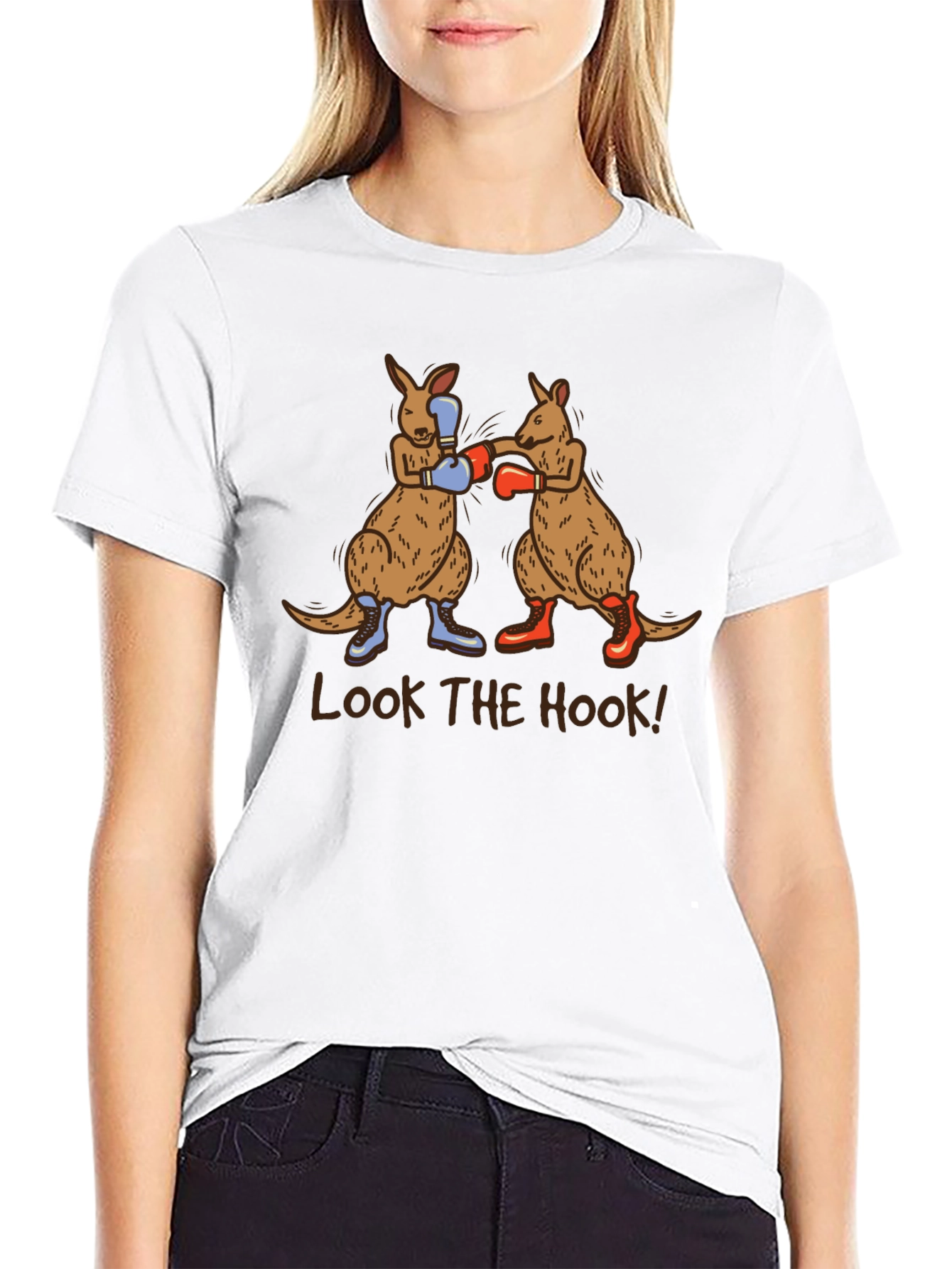 Boxing Kangaroos T-Shirt - Look the Hook!