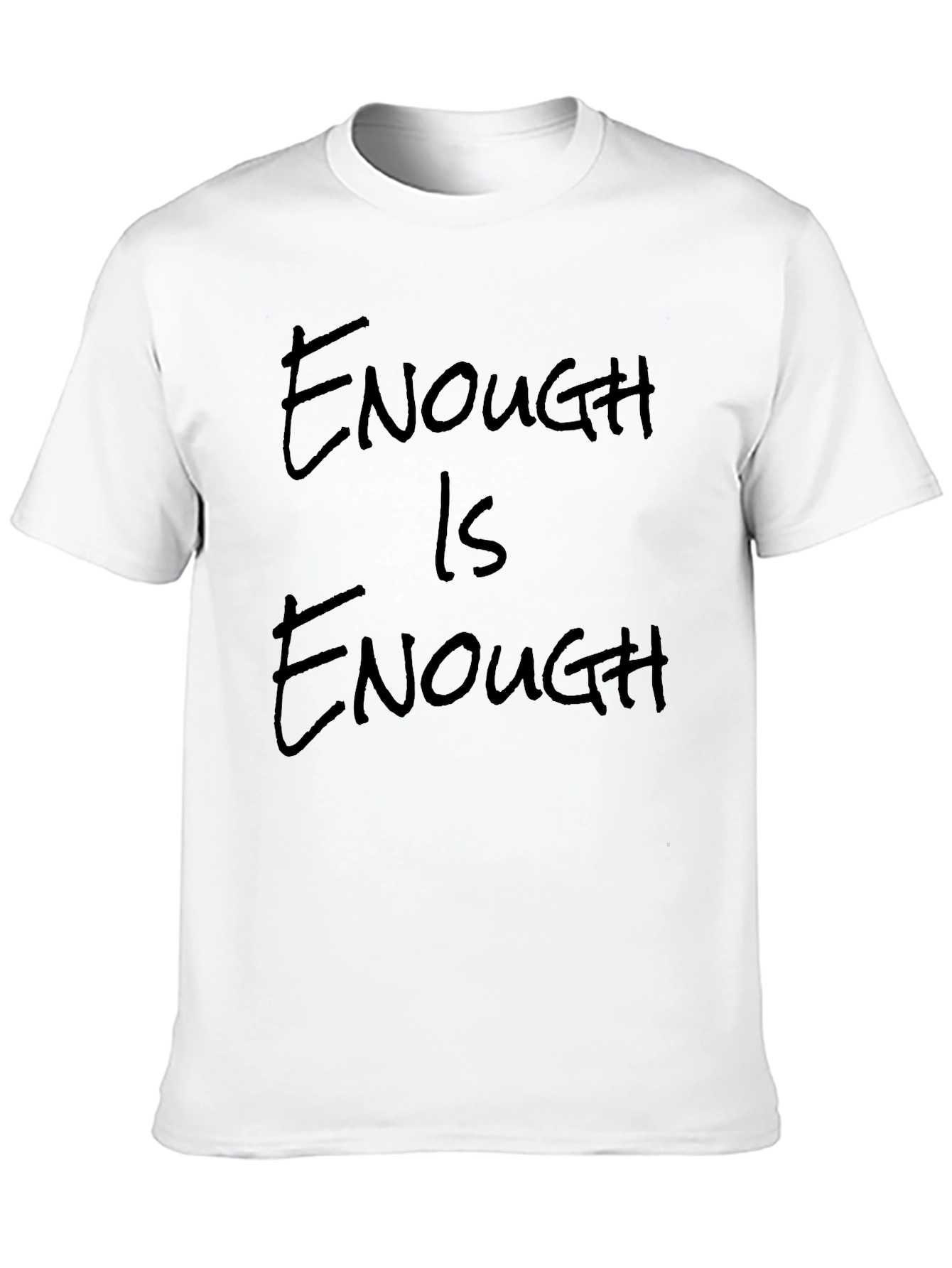 Enough is Enough Black Graphic Tee