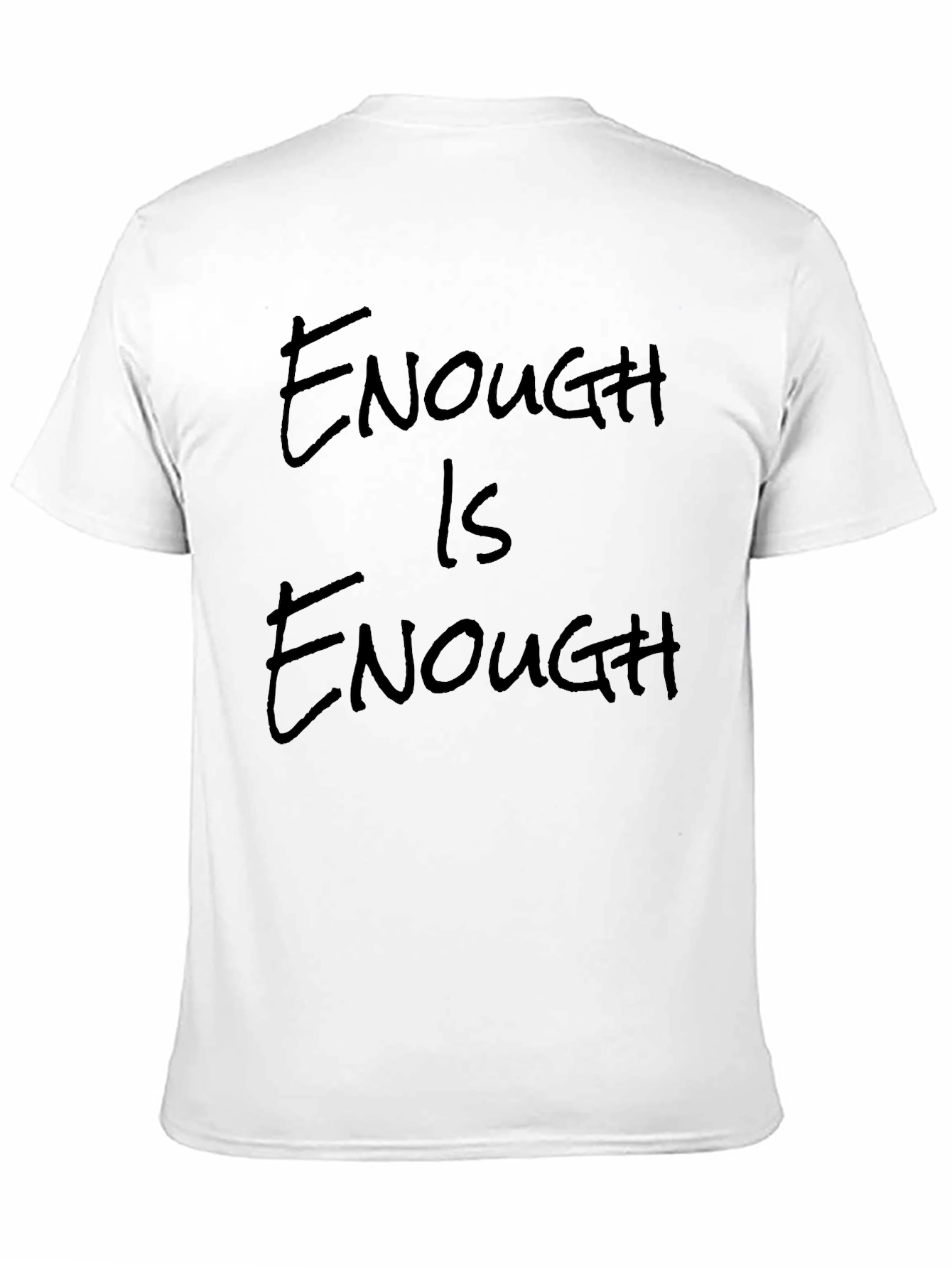 Enough is Enough Black Graphic Tee