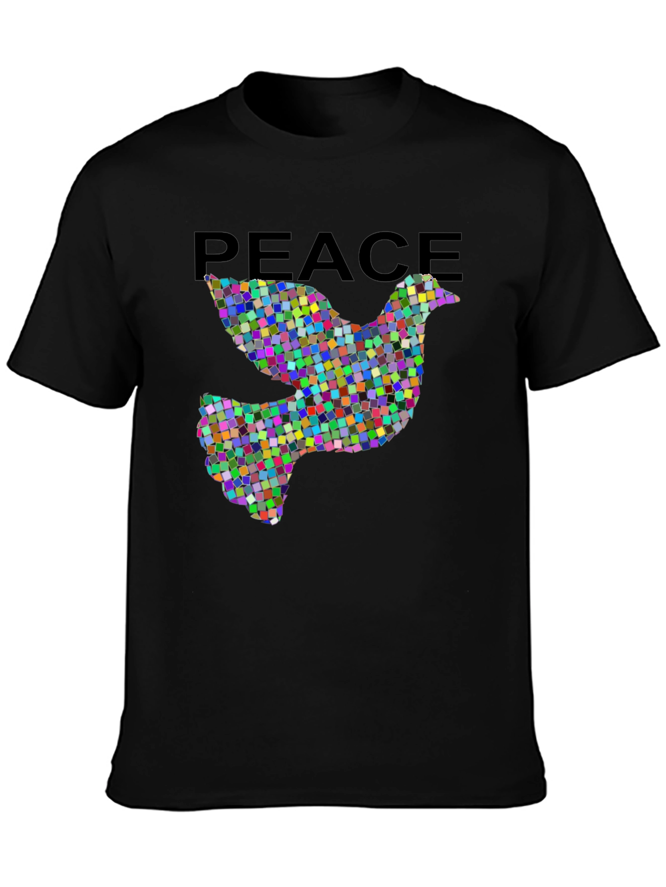 Peace Dove Graphic Tee - Black