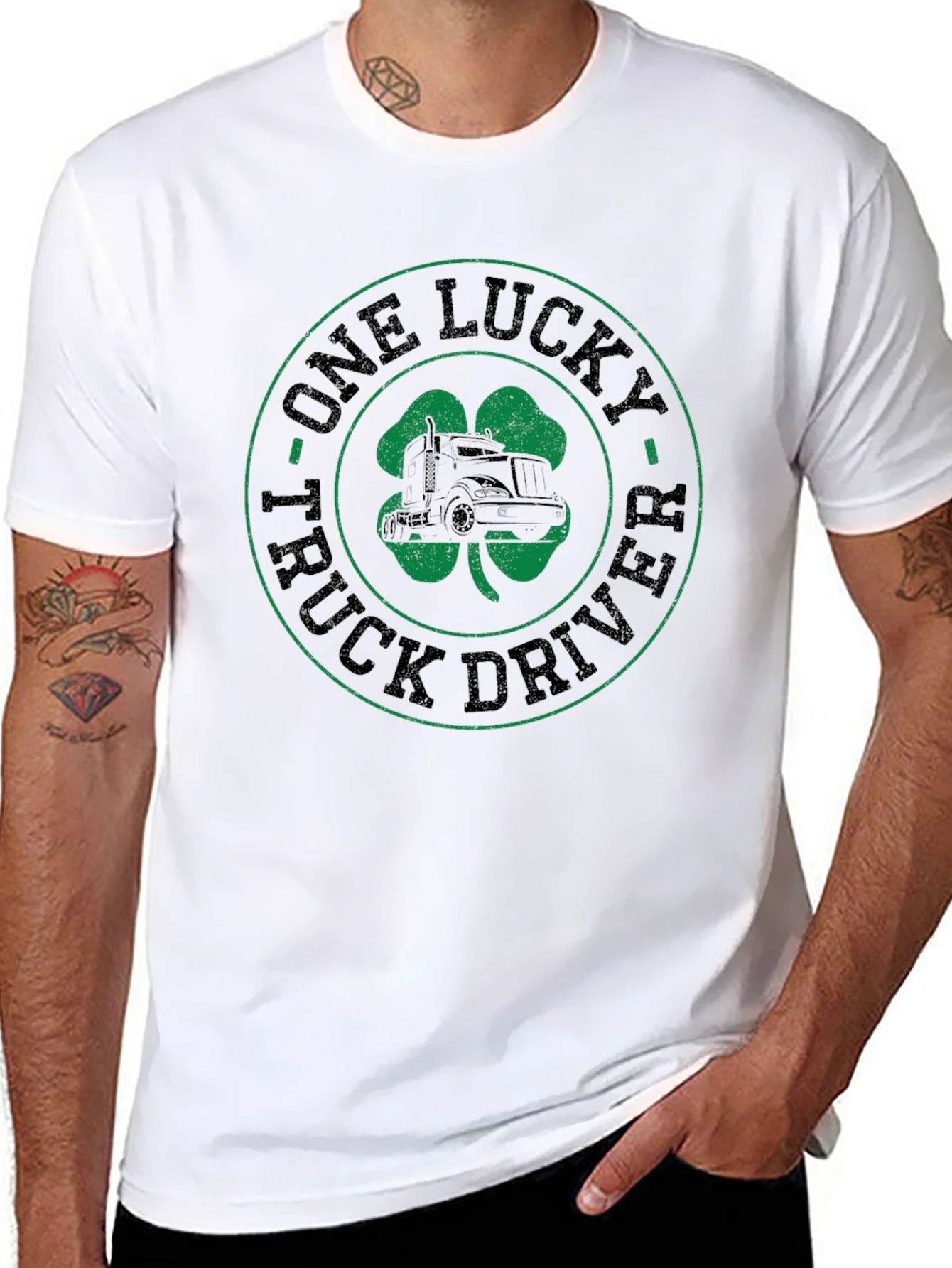 Lucky Truck Driver T-Shirt - St. Patricks Day