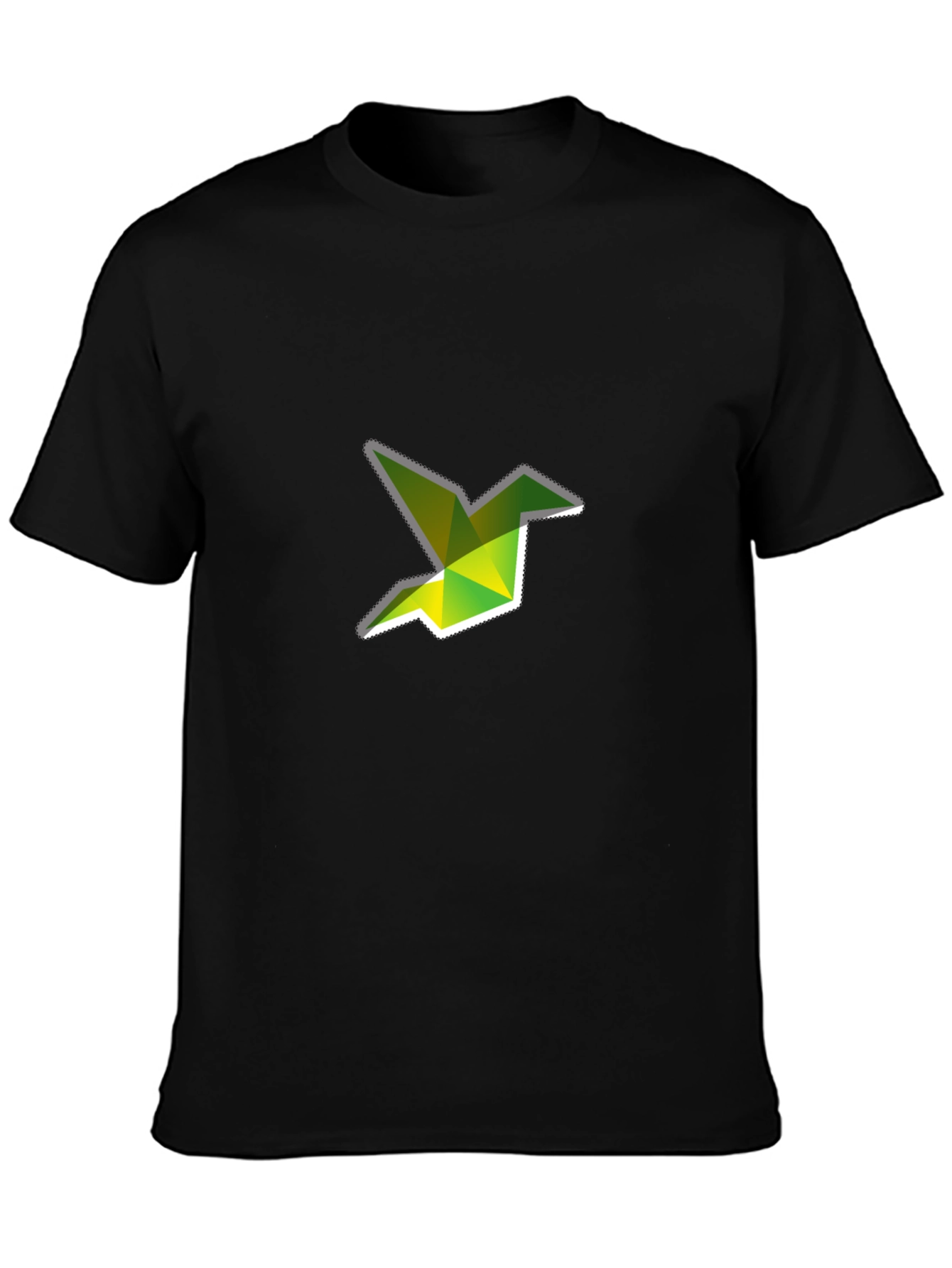 Geometric Origami Bird Graphic T-Shirt