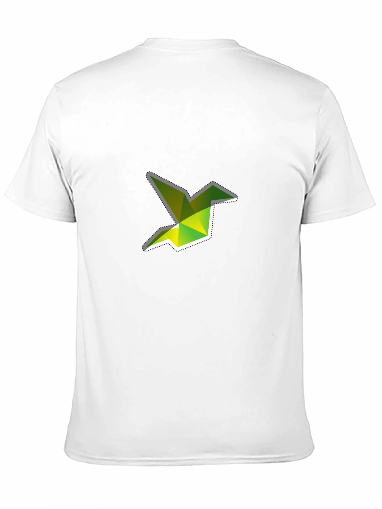 Geometric Origami Bird Graphic T-Shirt