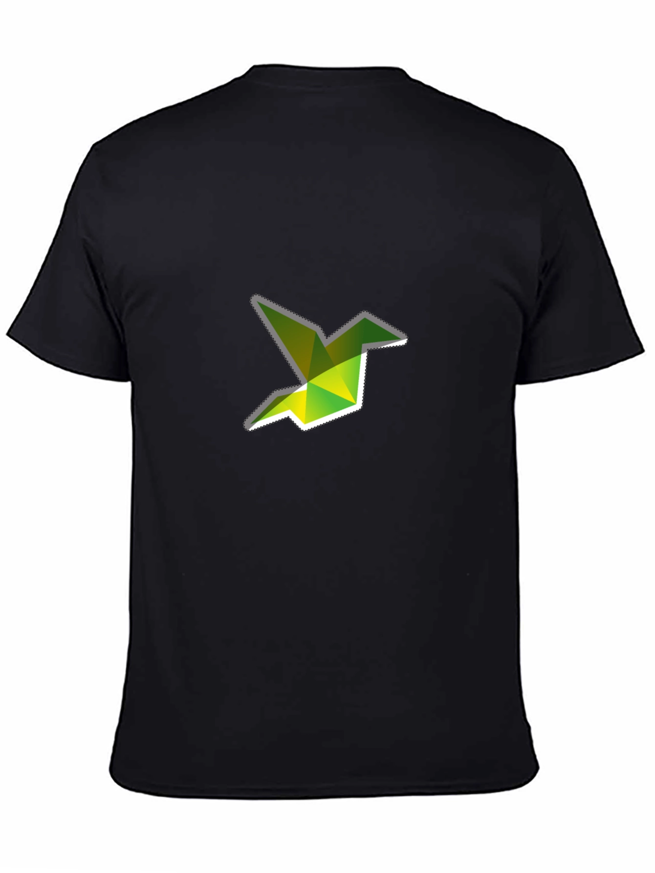 Geometric Origami Bird Graphic T-Shirt