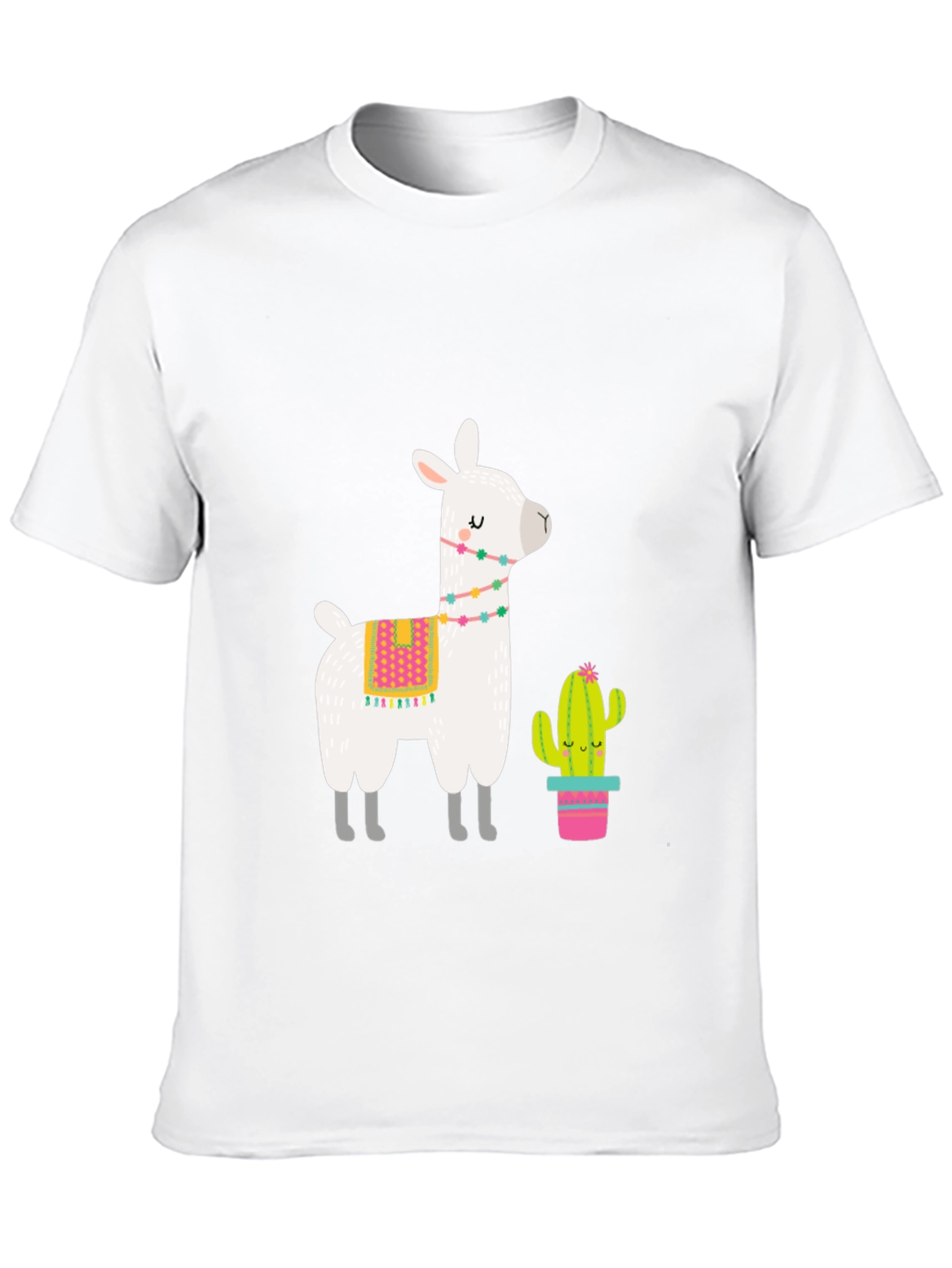 Llama & Cactus Graphic Tee - Black