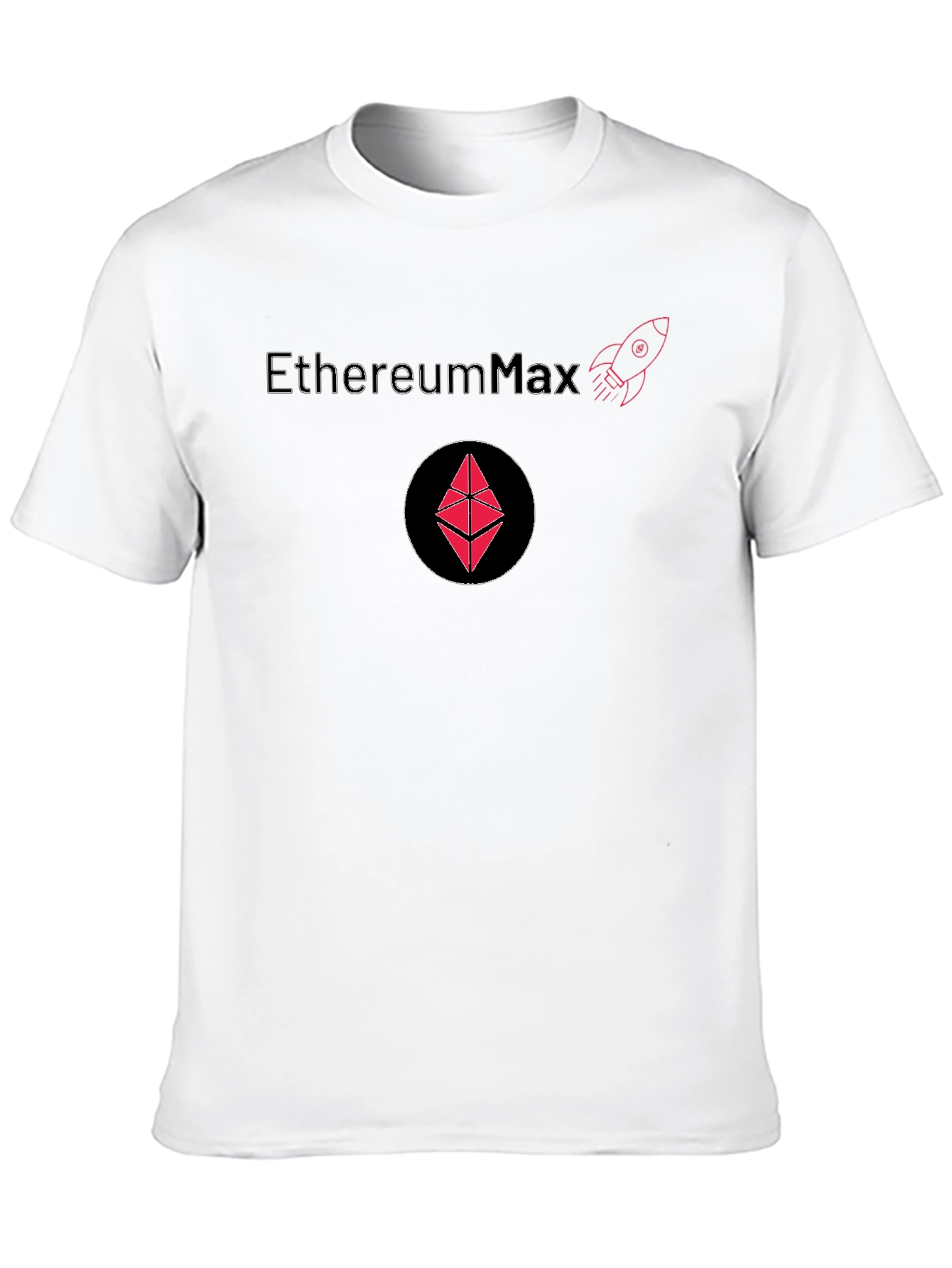 EthereumMax Crypto T-Shirt - Black Cotton Blend