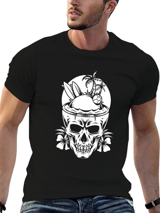 Skull Island Graphic T-Shirt - Beach Vibes