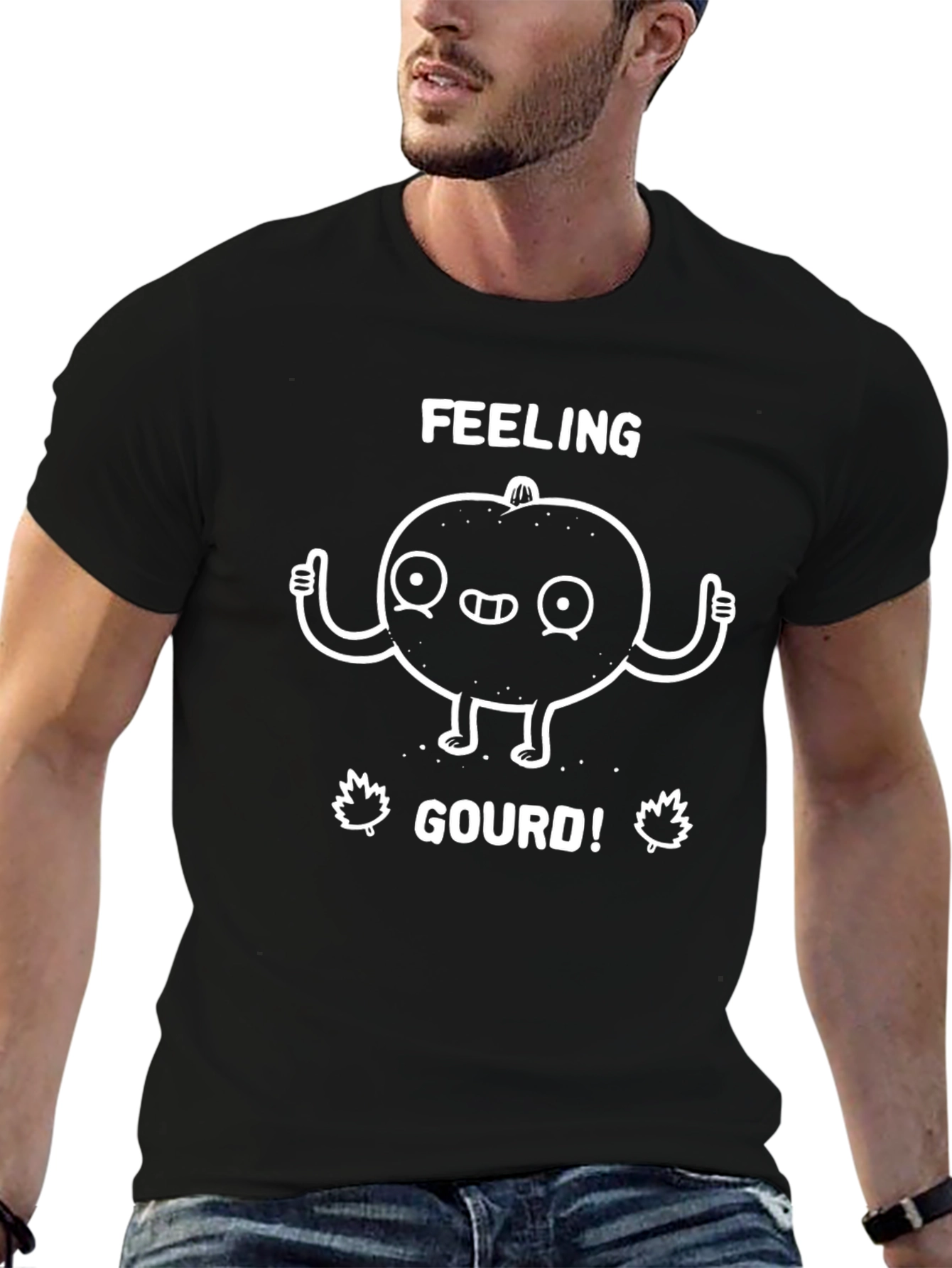 Feeling Gourd Funny Graphic T-Shirt