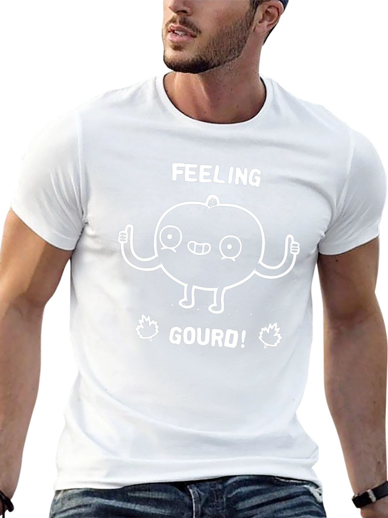 Feeling Gourd Funny Graphic T-Shirt