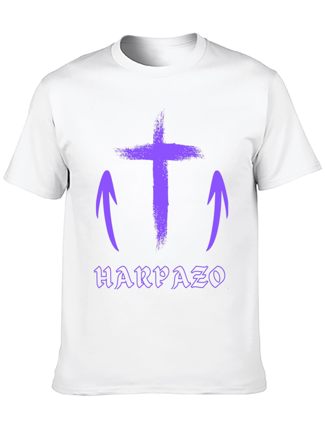 Grunge Cross Graphic Tee - Harpaso Black T-Shirt