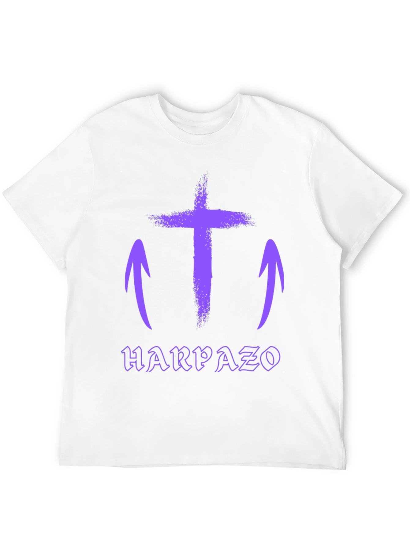 Grunge Cross Graphic Tee - Harpaso Black T-Shirt