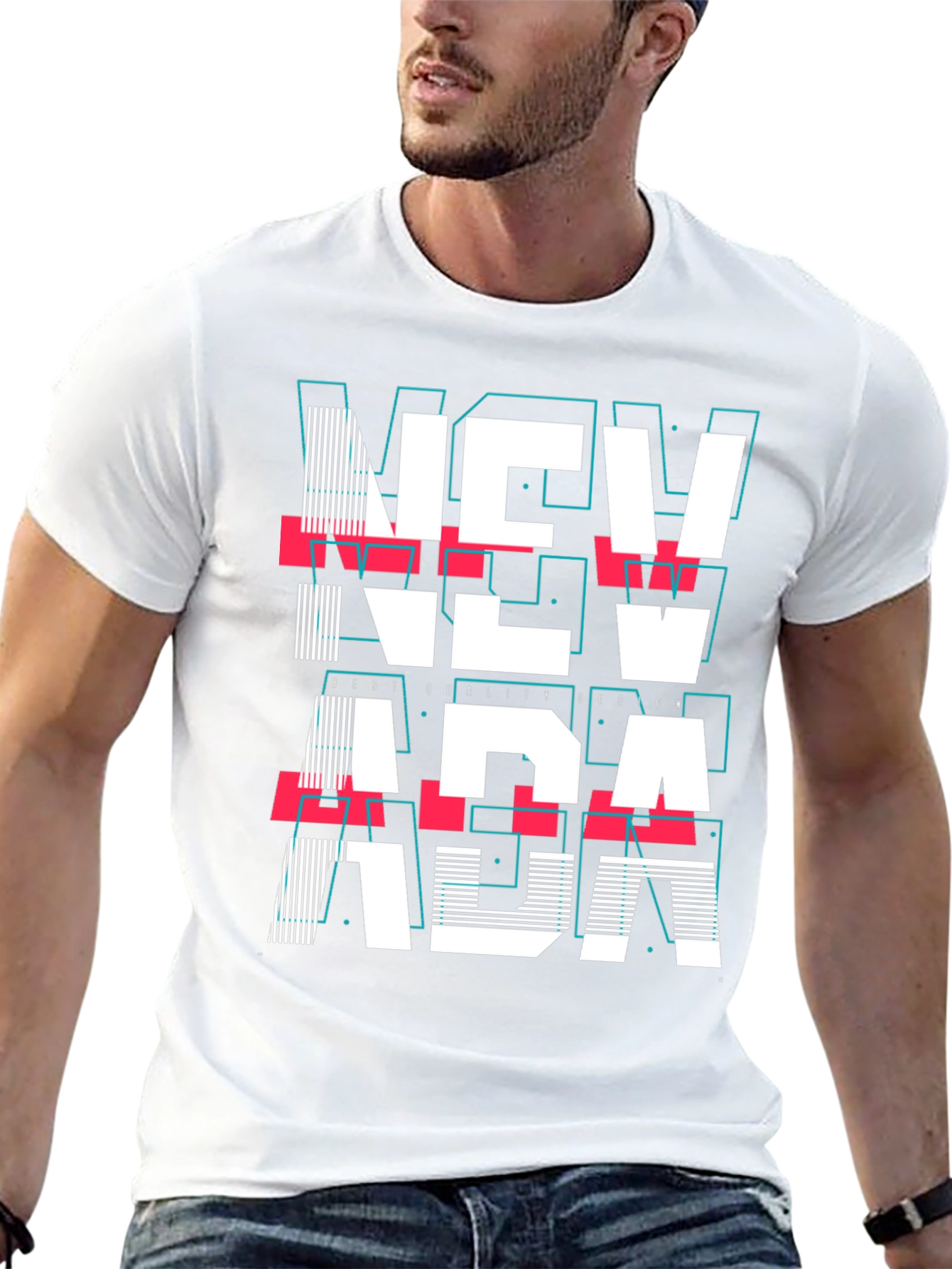 Retro Nevada Graphic T-Shirt Cool City Design