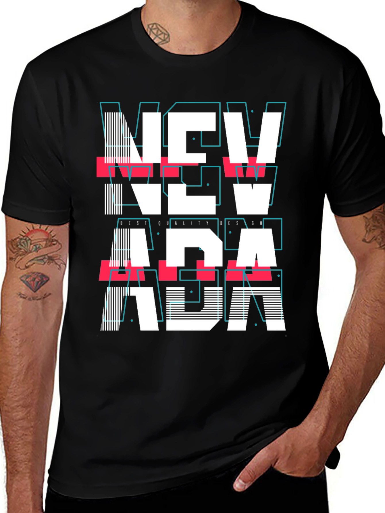 Retro Nevada Graphic T-Shirt Cool City Design