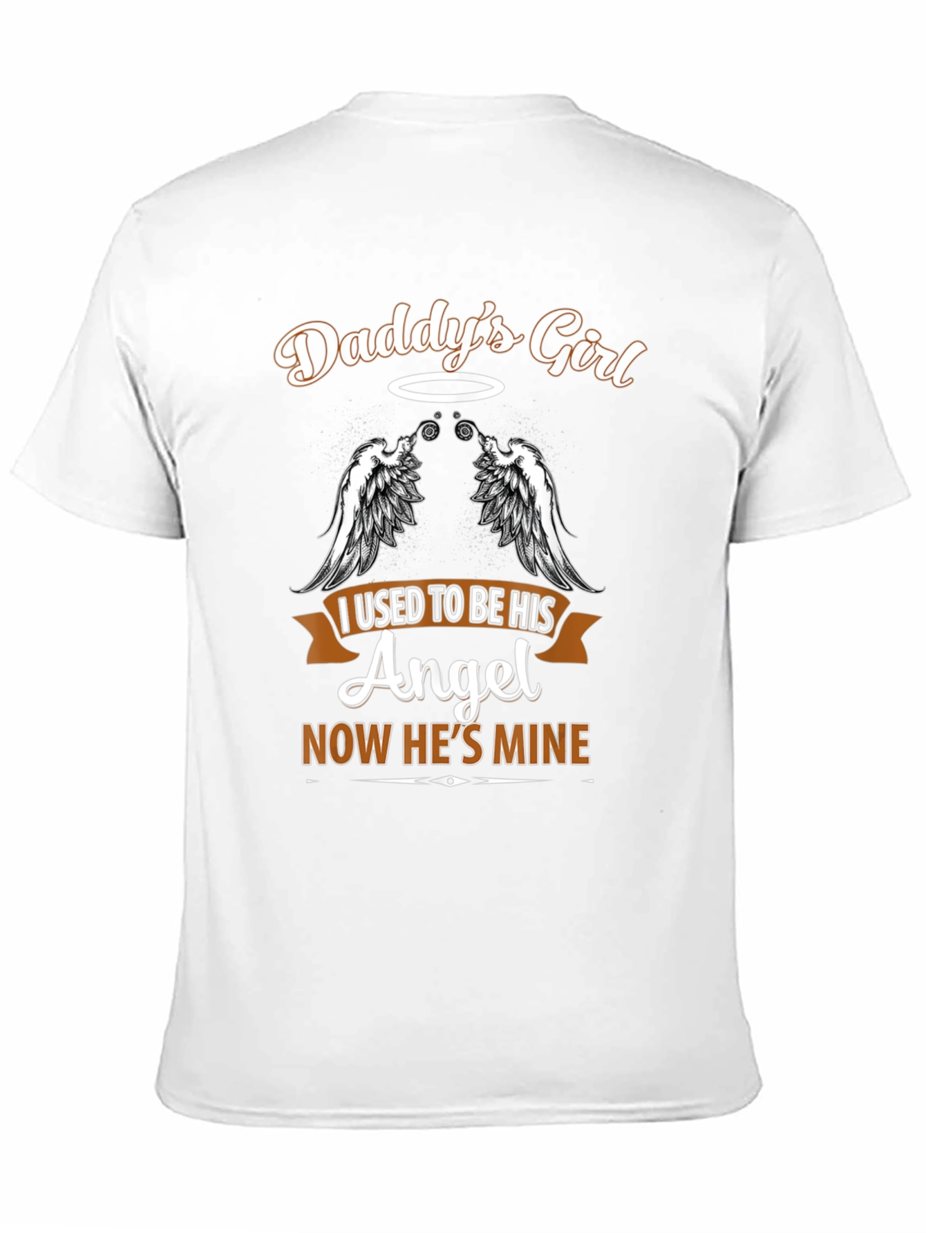 Daddys Girl Angel Wings Memorial T-Shirt
