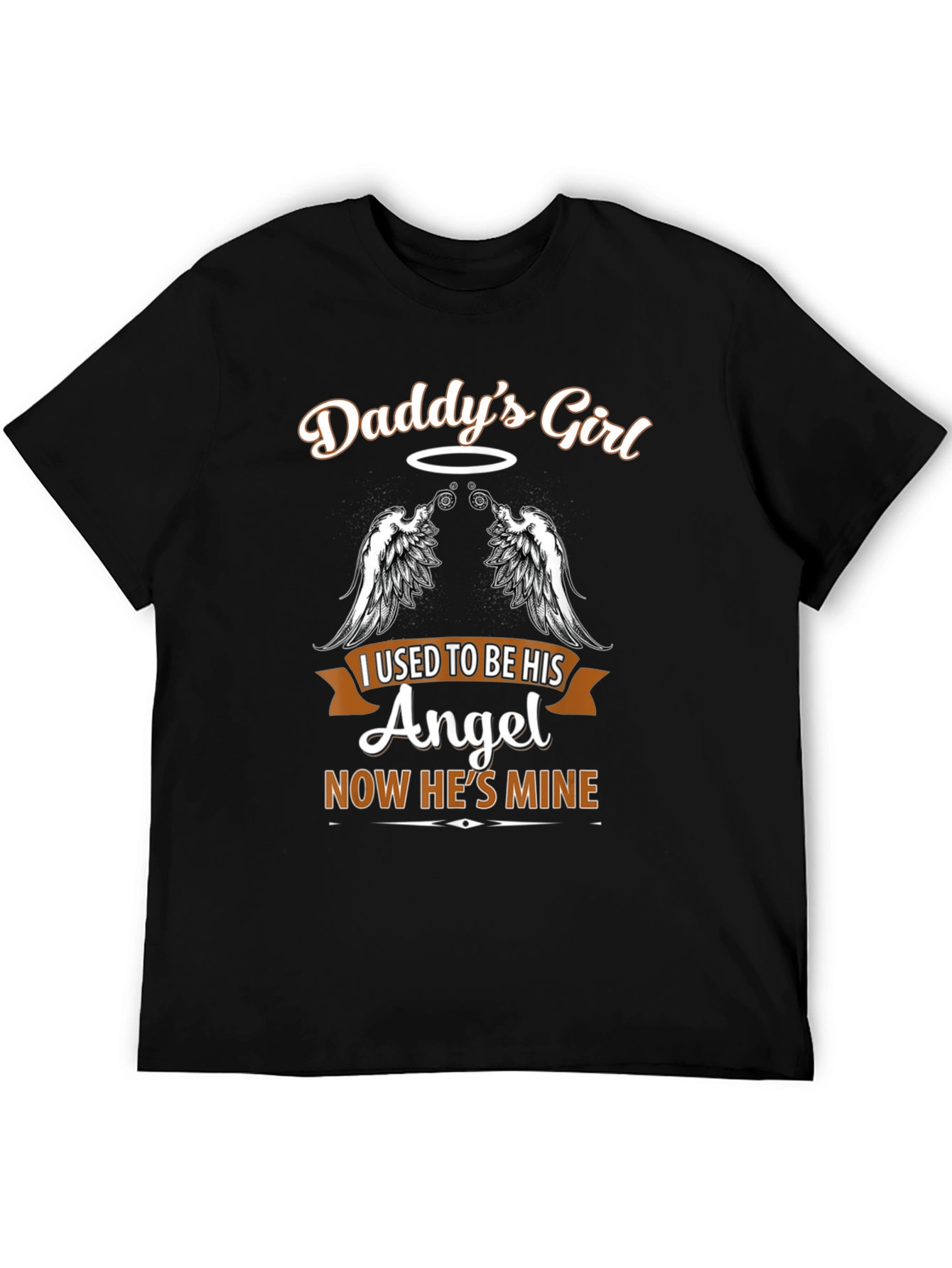 Daddys Girl Angel Wings Memorial T-Shirt
