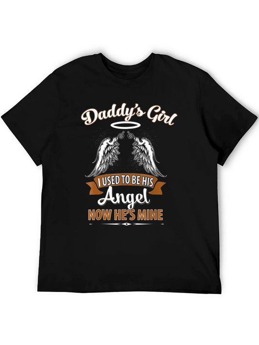 Daddys Girl Angel Wings Memorial T-Shirt