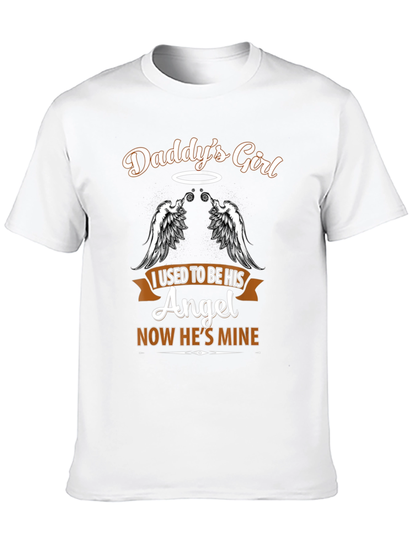 Daddys Girl Angel Wings Memorial T-Shirt