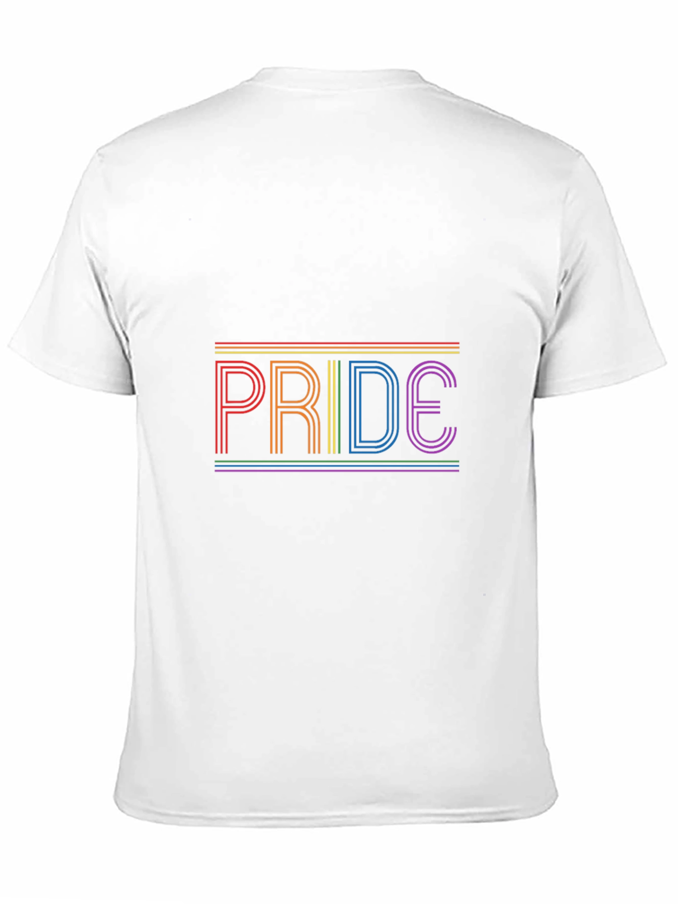 Pride Rainbow Stripe T-Shirt - Black