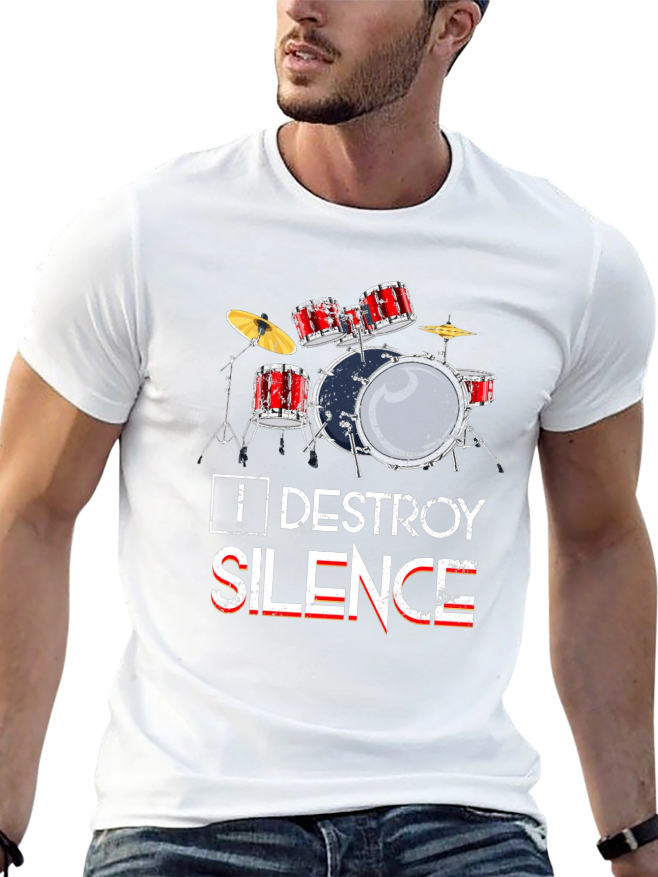Destroy Silence Drum T-Shirt