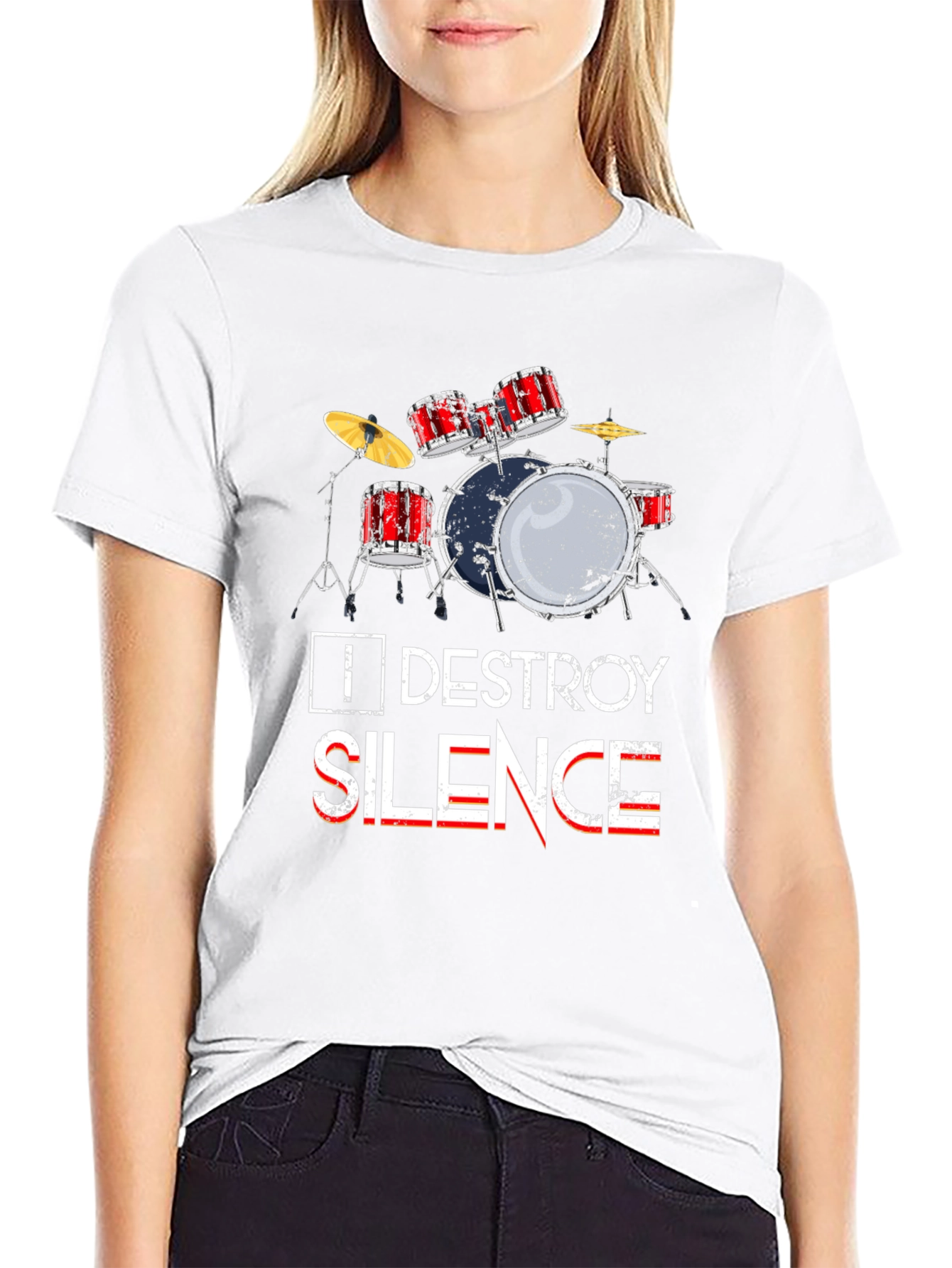 Destroy Silence Drum T-Shirt