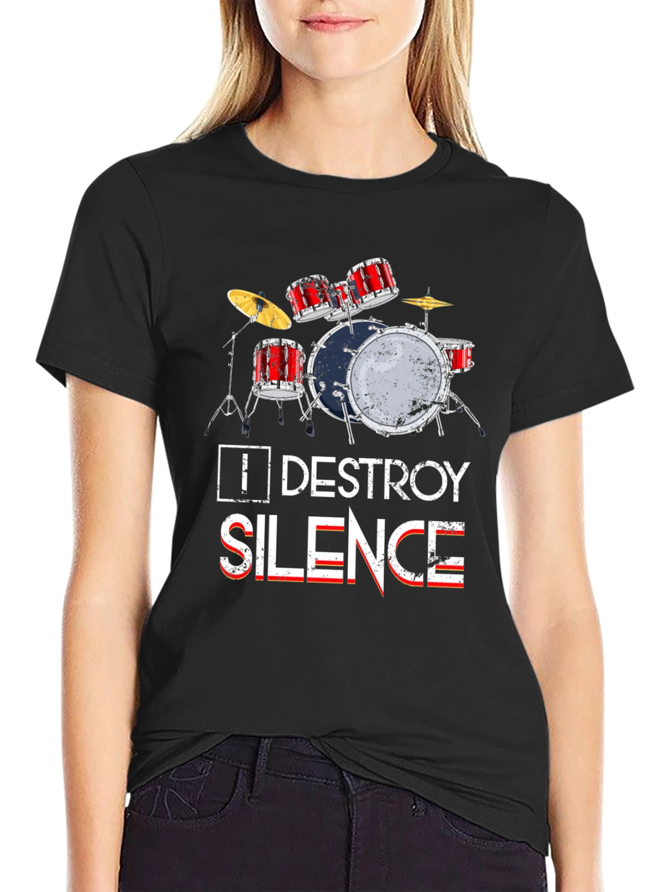 Destroy Silence Drum T-Shirt