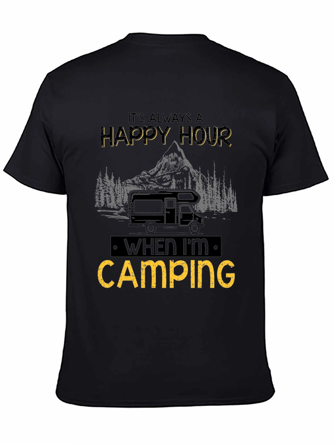 Happy Hour Camping Graphic Tee