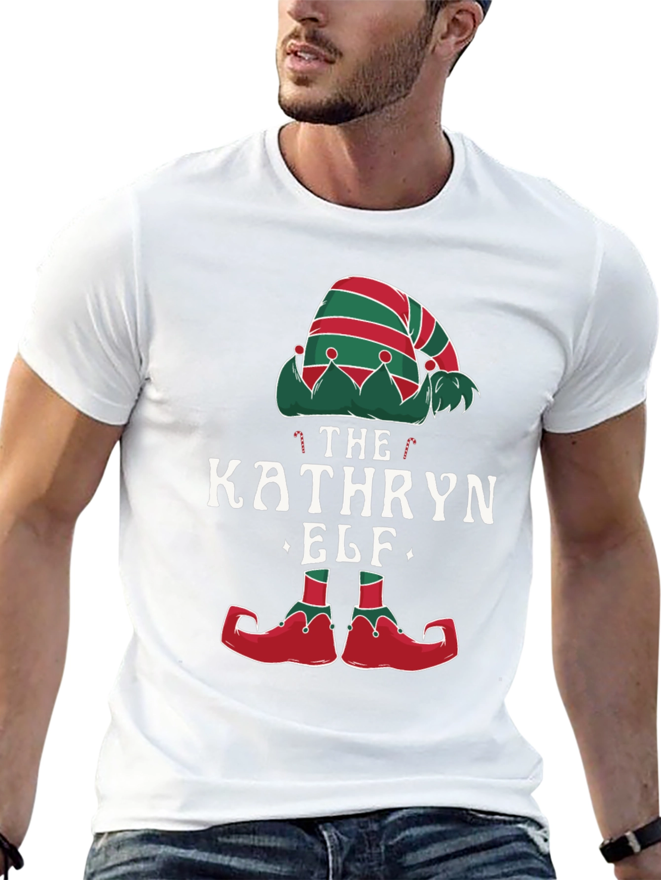 Kathryn Elf Christmas T-Shirt Holiday Tee
