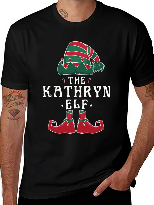 Kathryn Elf Christmas T-Shirt Holiday Tee