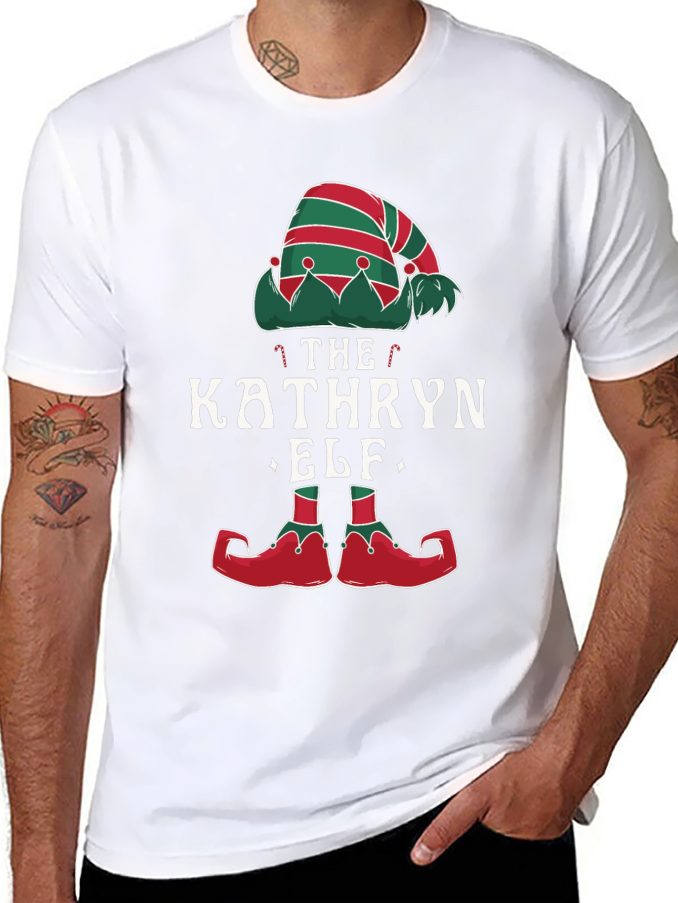 Kathryn Elf Christmas T-Shirt Holiday Tee