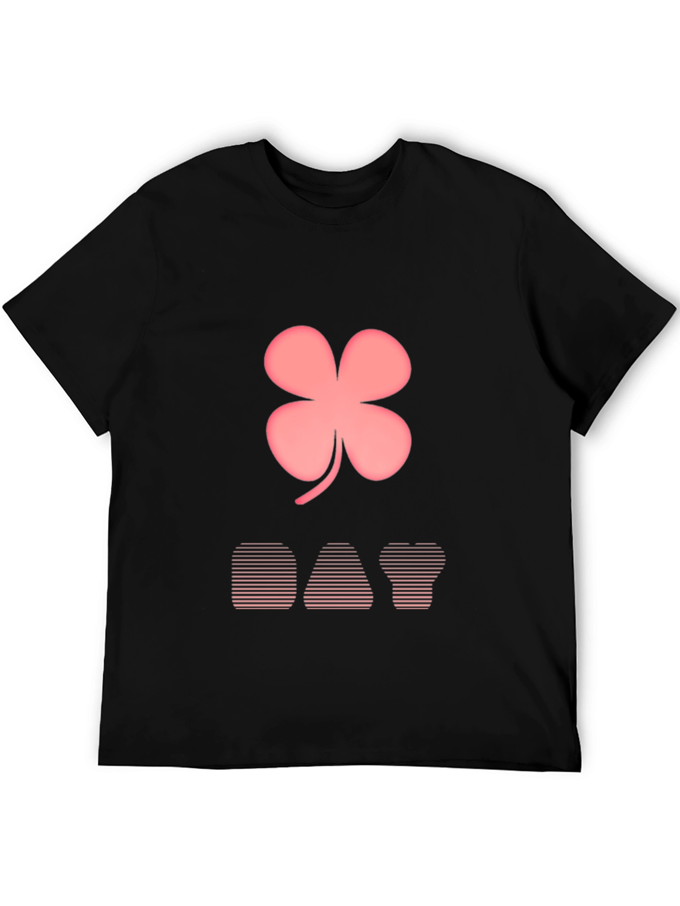 Lucky Day T-Shirt: Pink Clover Design