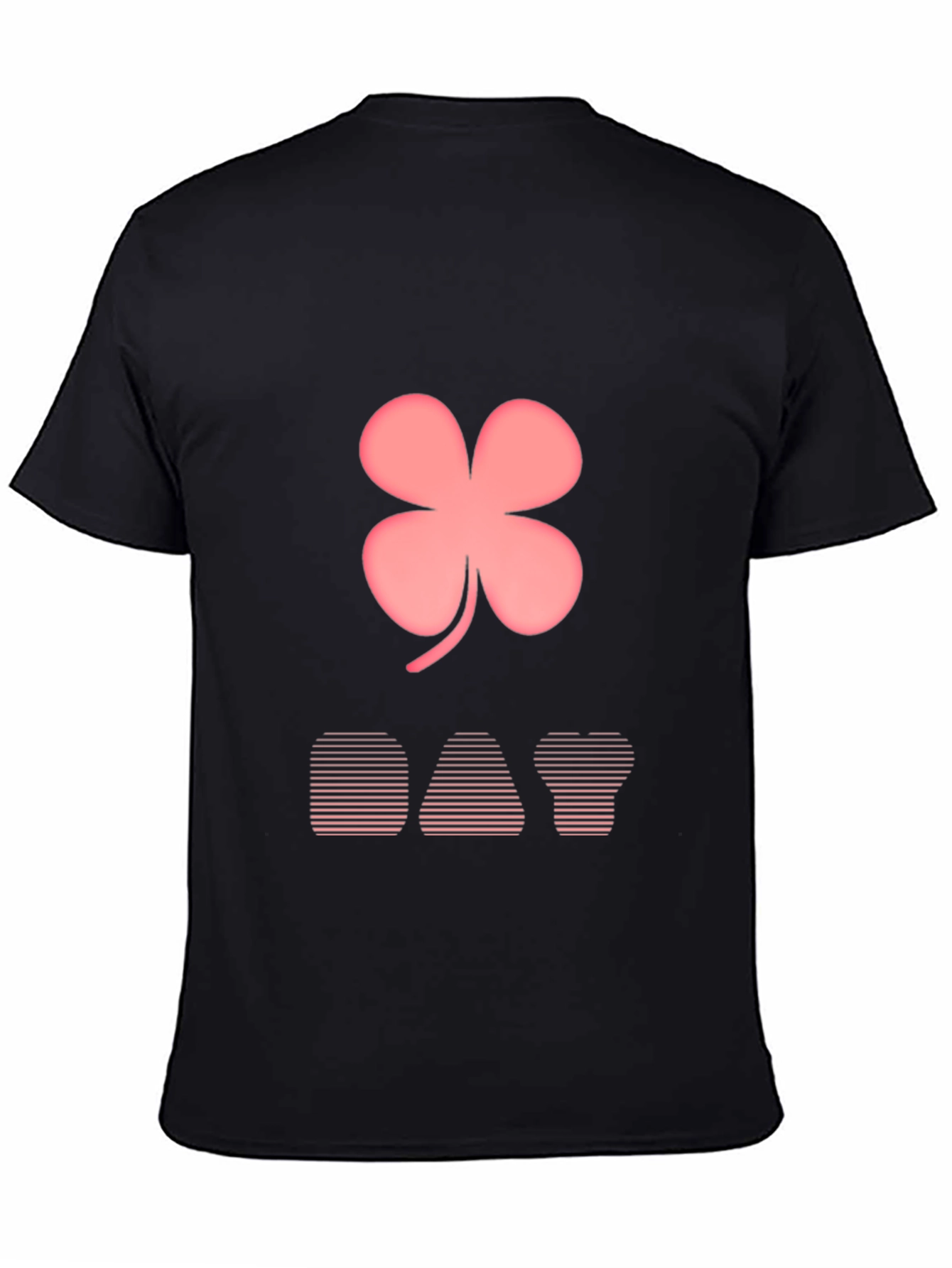 Lucky Day T-Shirt: Pink Clover Design